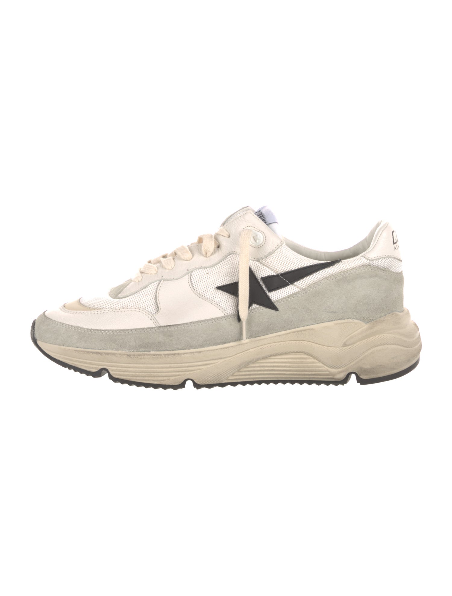 Golden Goose Leather Printed Athletic Sneakers