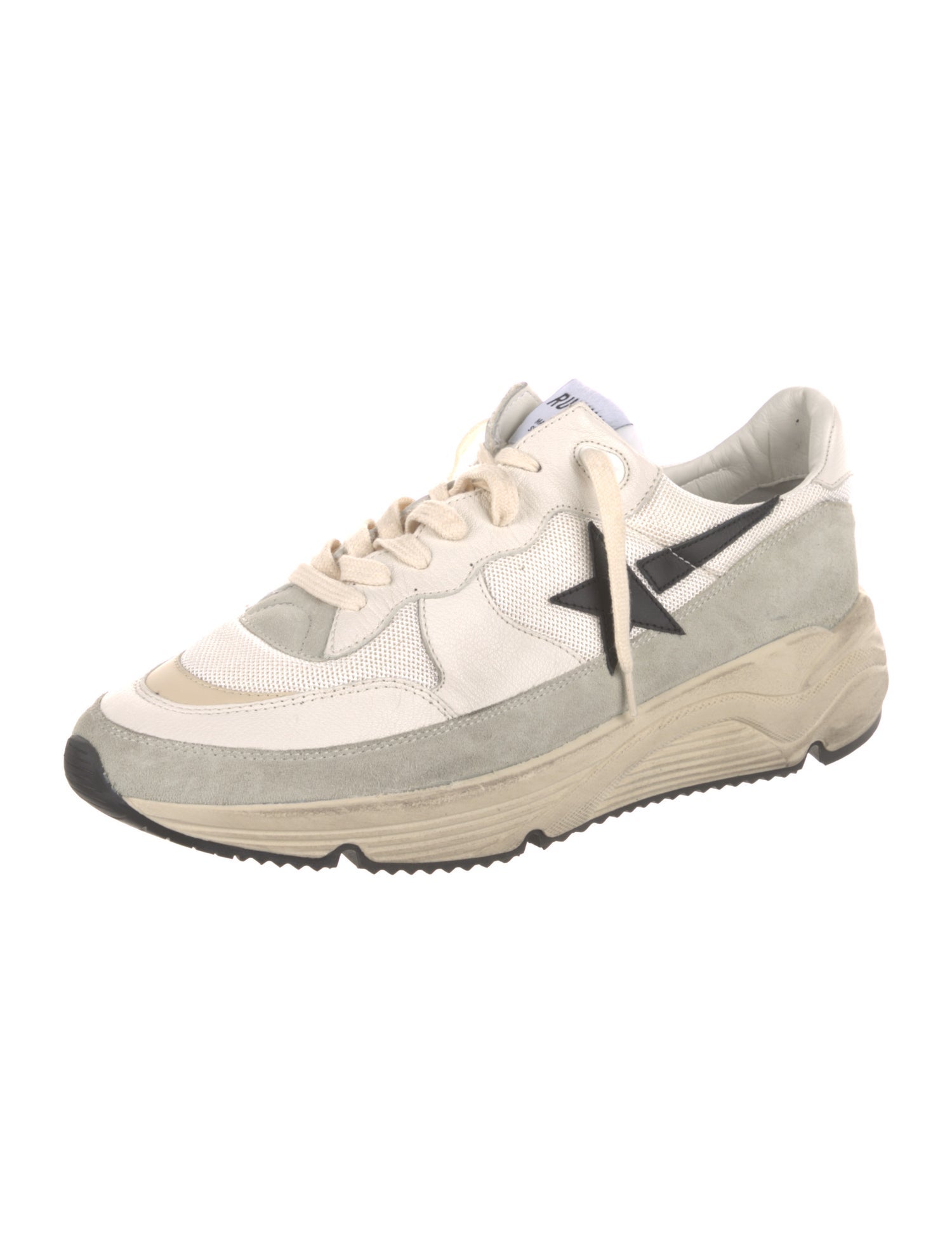 Golden Goose Leather Printed Athletic Sneakers