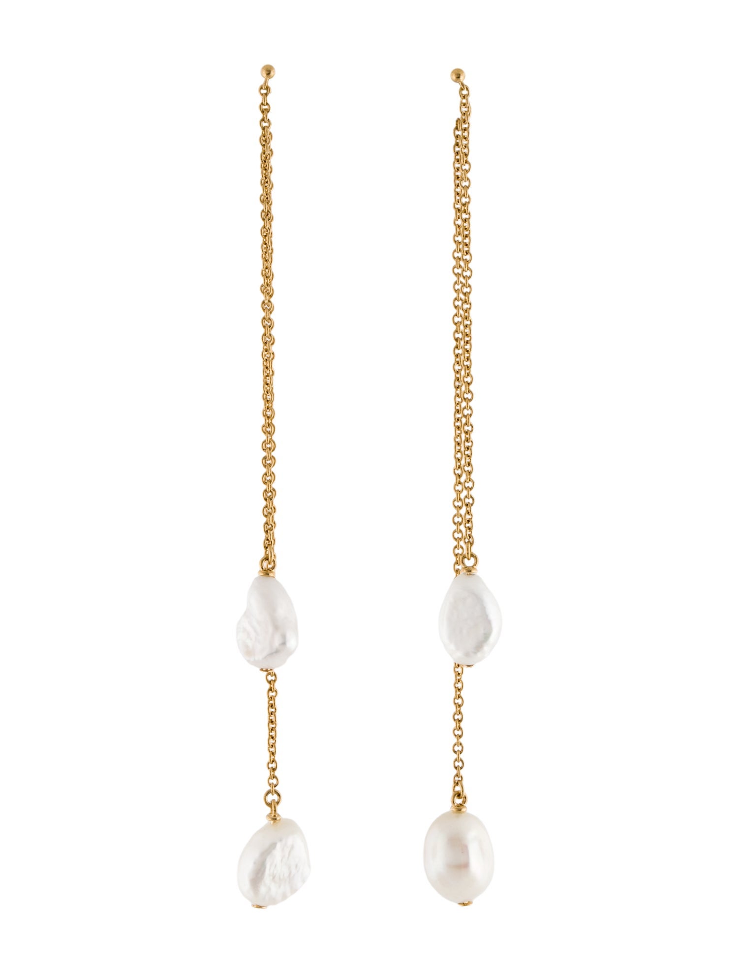 Golden Goose Pearl Drop Earrings