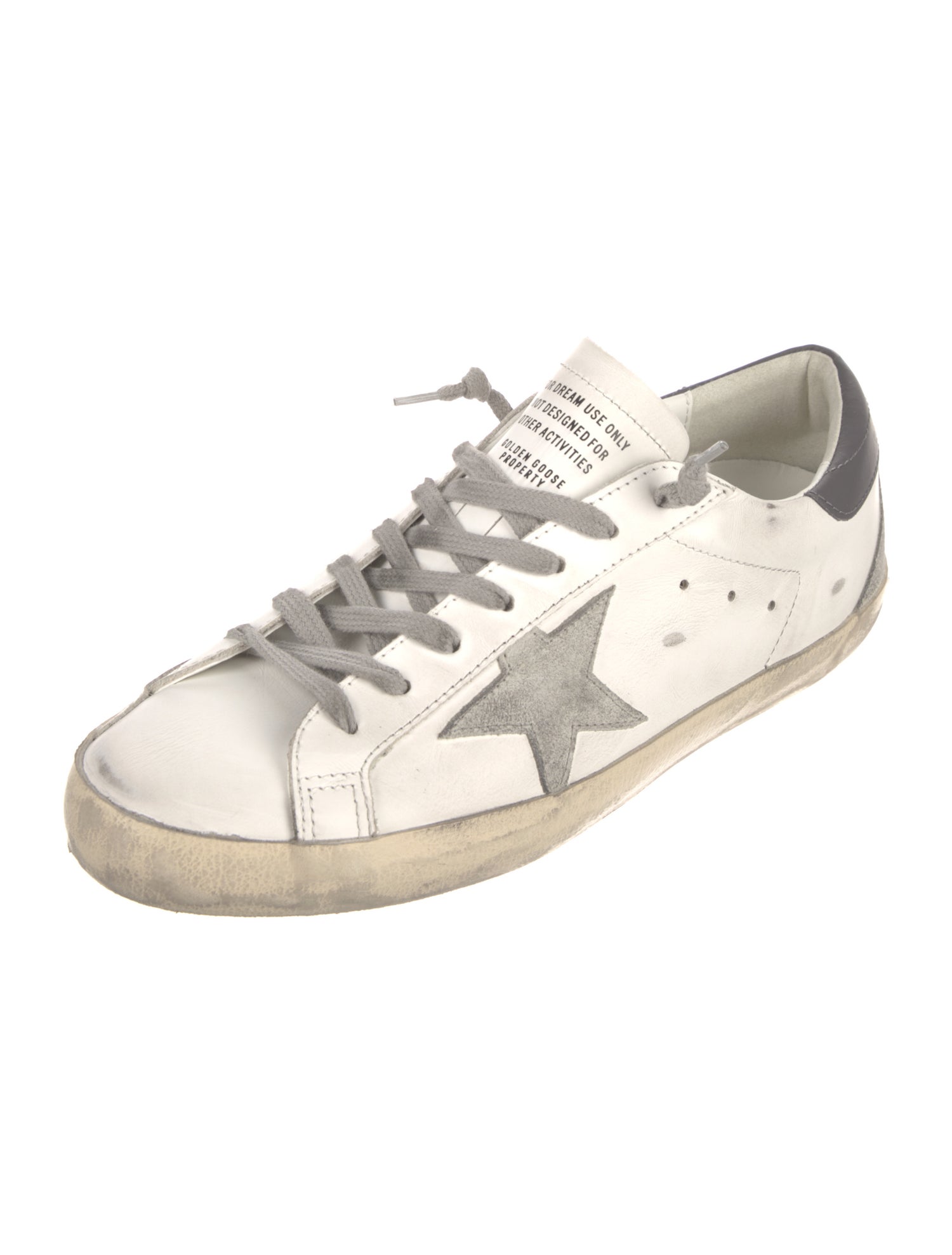 Golden Goose Leather Distressed Accents Sneakers