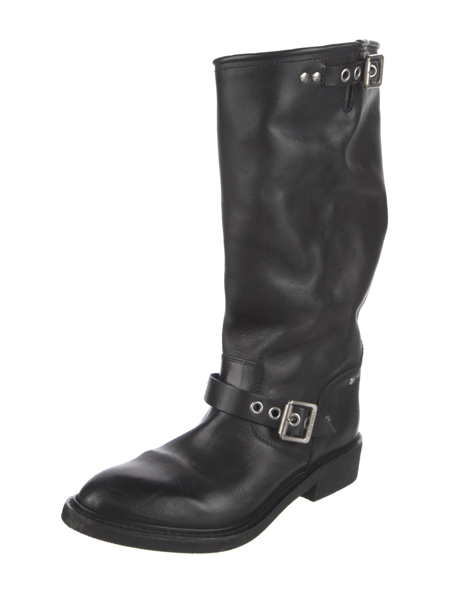 Golden Goose Leather Moto Boots