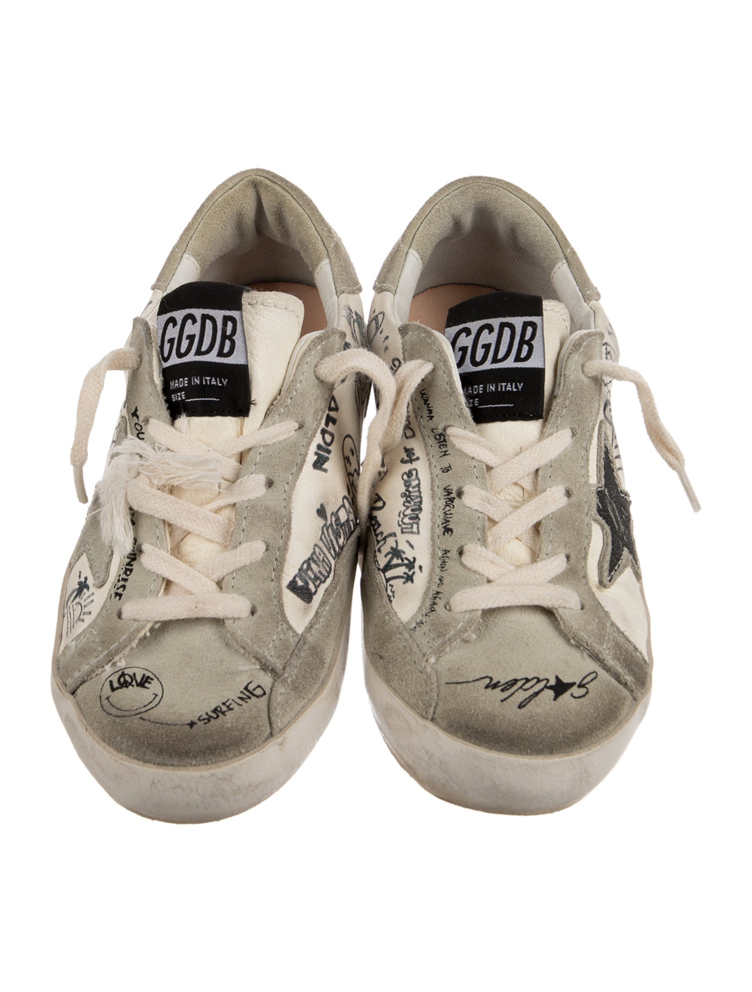 Golden Goose Youth Boys Graphic Leather Sneaker