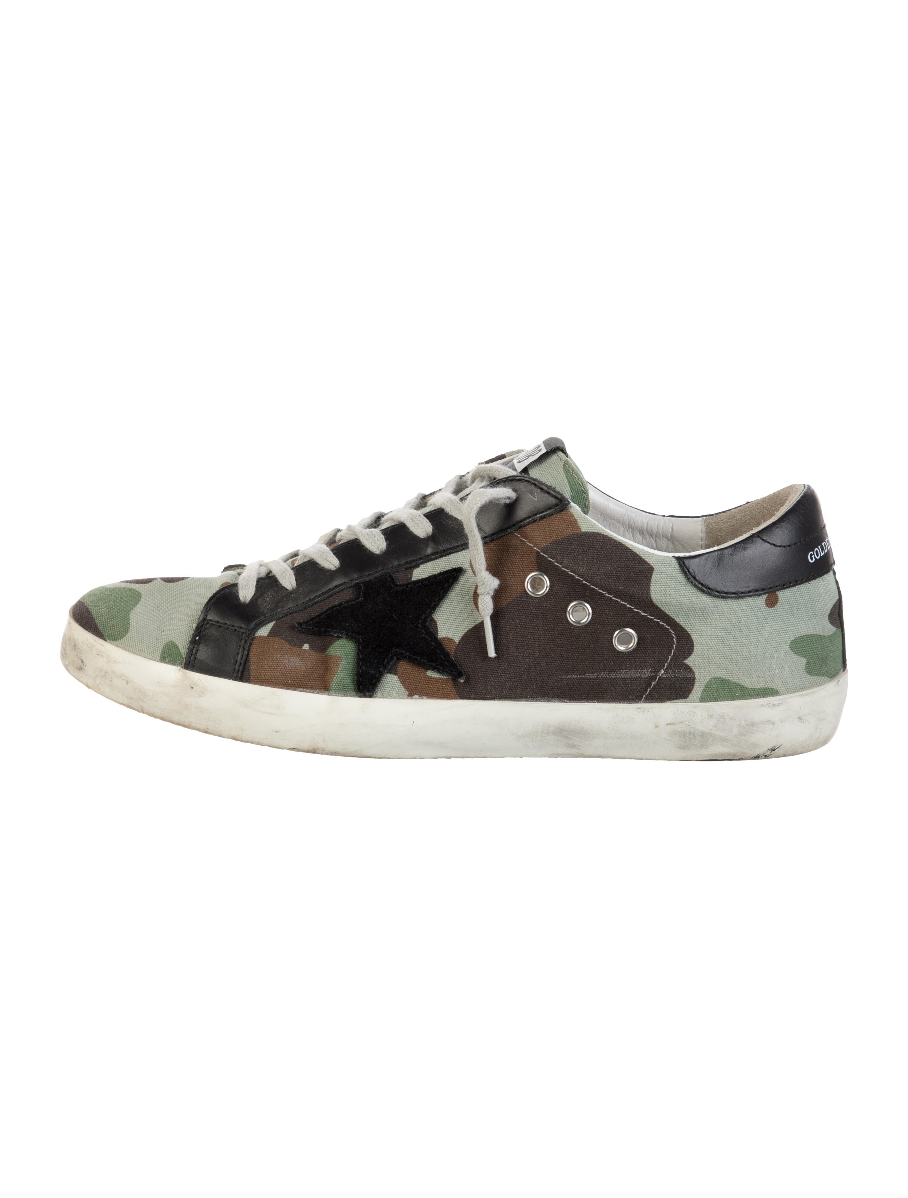 Golden Goose Canvas Printed Sneakers