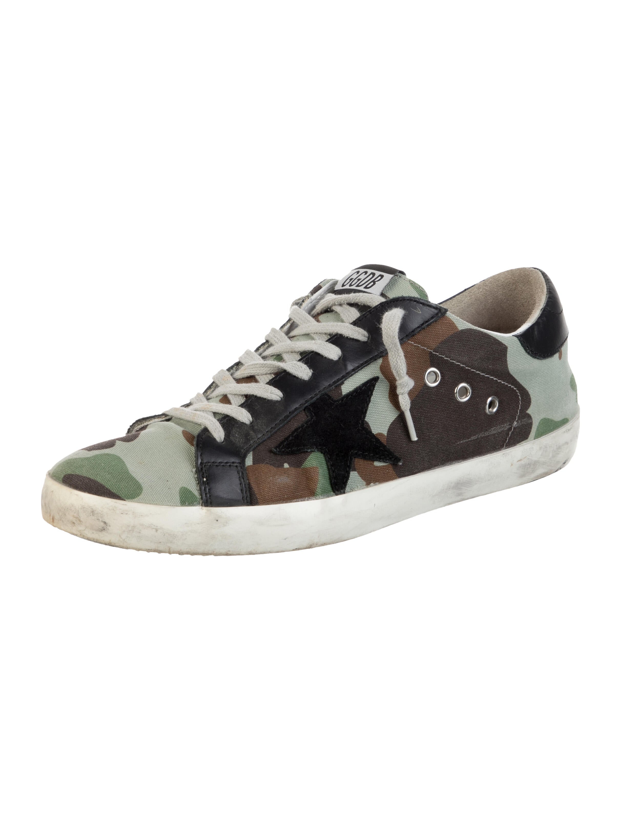 Golden Goose Canvas Printed Sneakers
