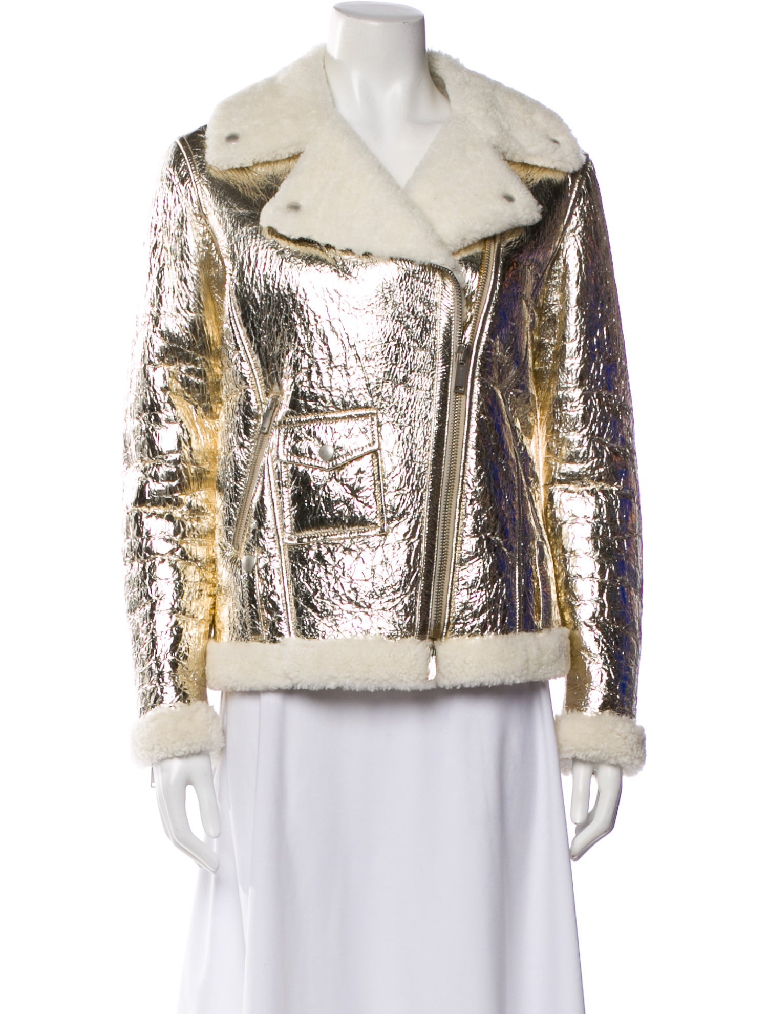Golden Goose Leather Biker Jacket