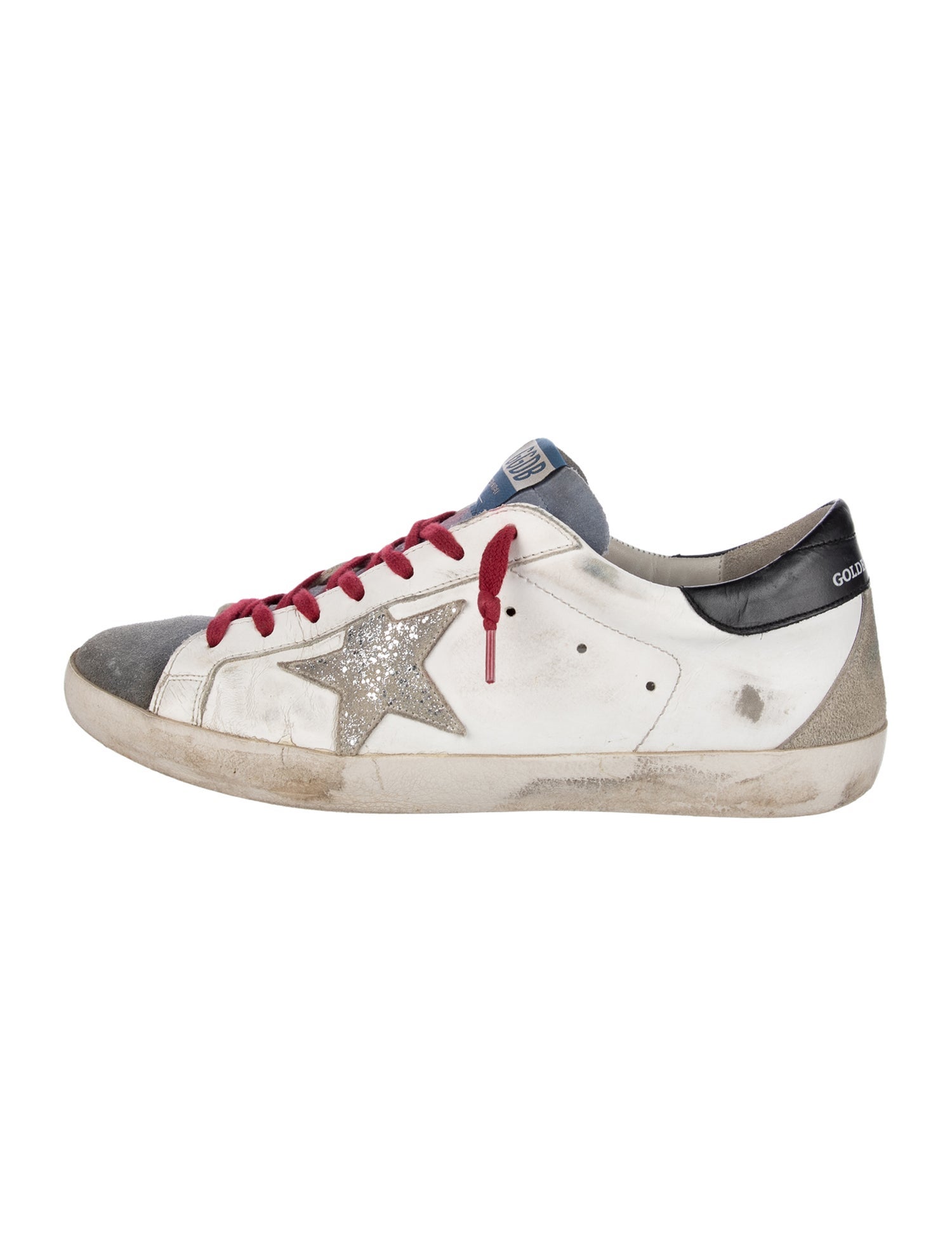 Golden Goose Leather Patterned Sneakers
