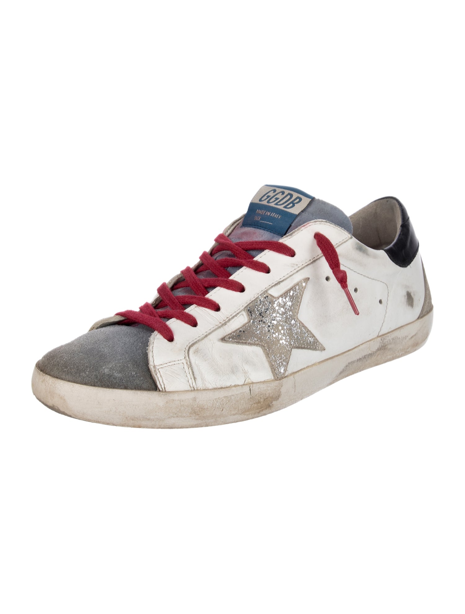 Golden Goose Leather Patterned Sneakers