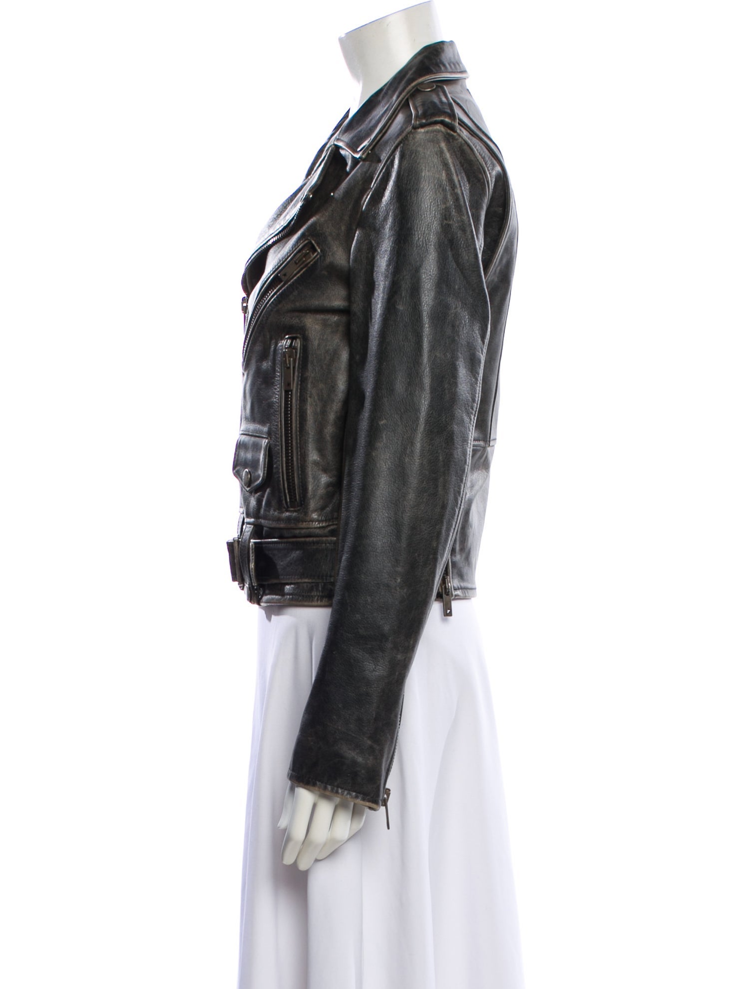 Golden Goose Leather Biker Jacket