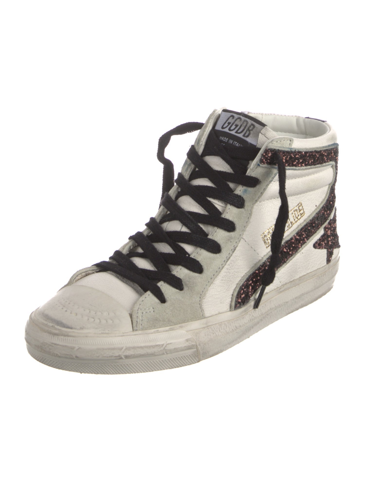 Golden Goose Leather Patterned Sneakers