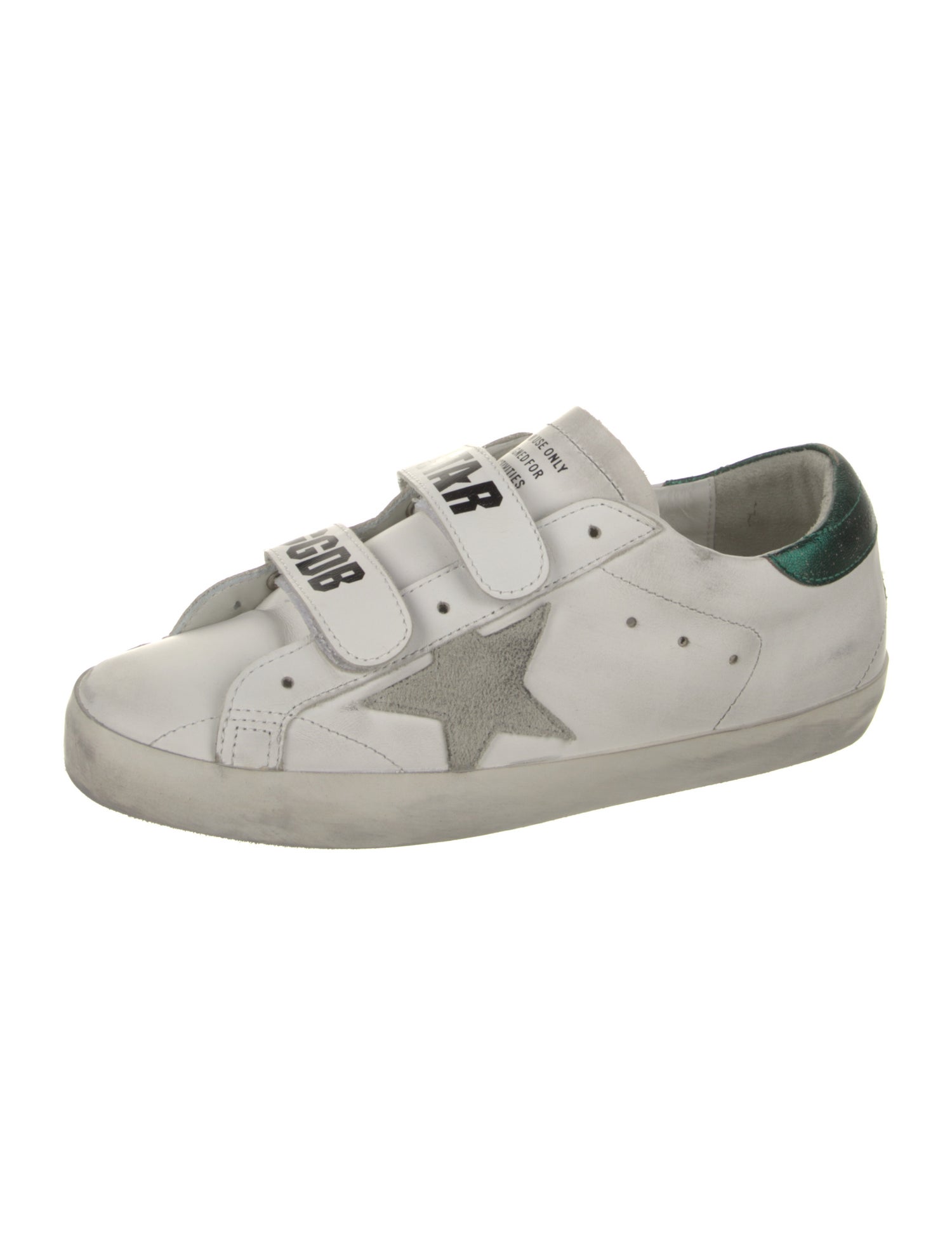 Golden Goose Leather Colorblock Pattern Sneakers