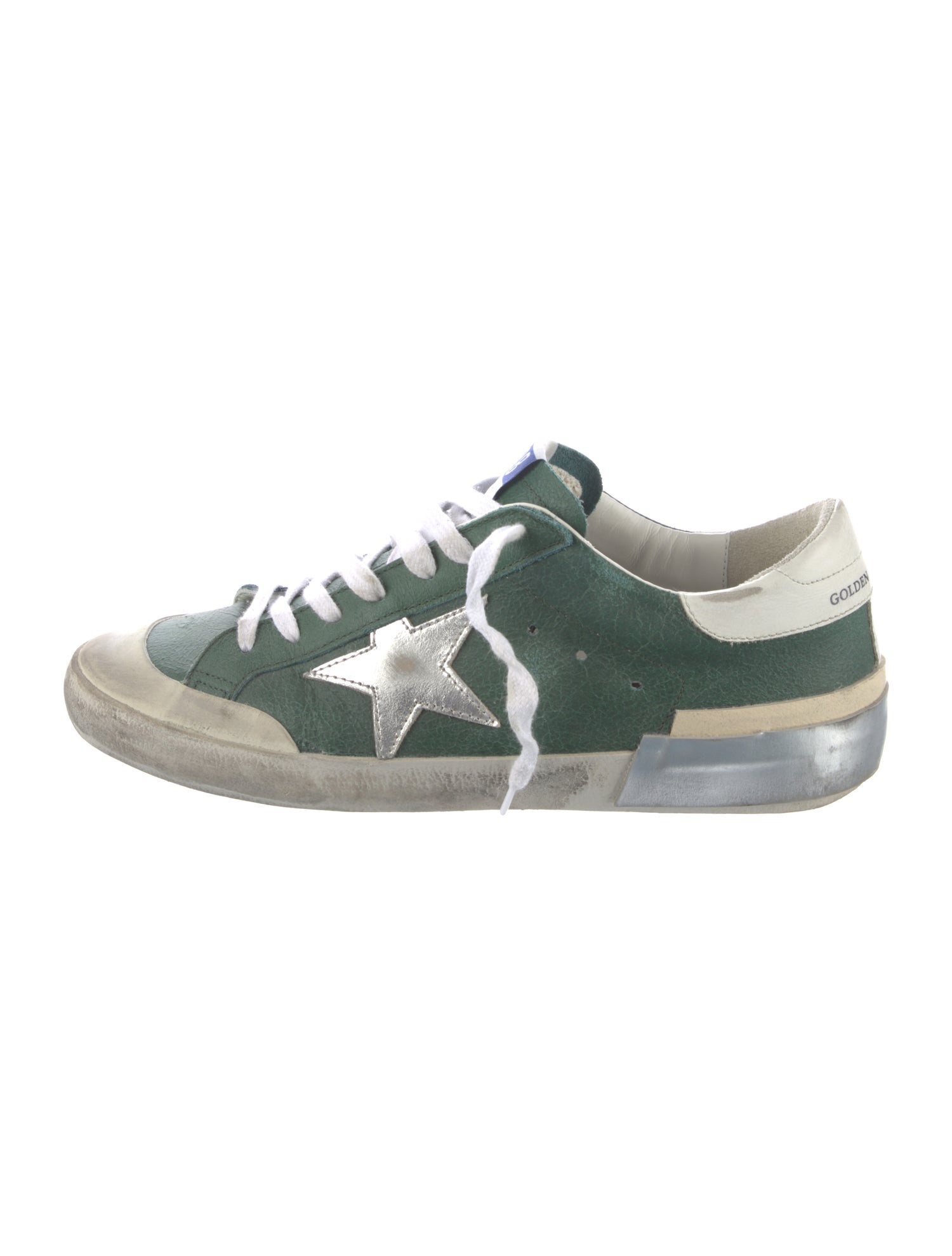 Golden Goose Leather Distressed Accents Sneakers