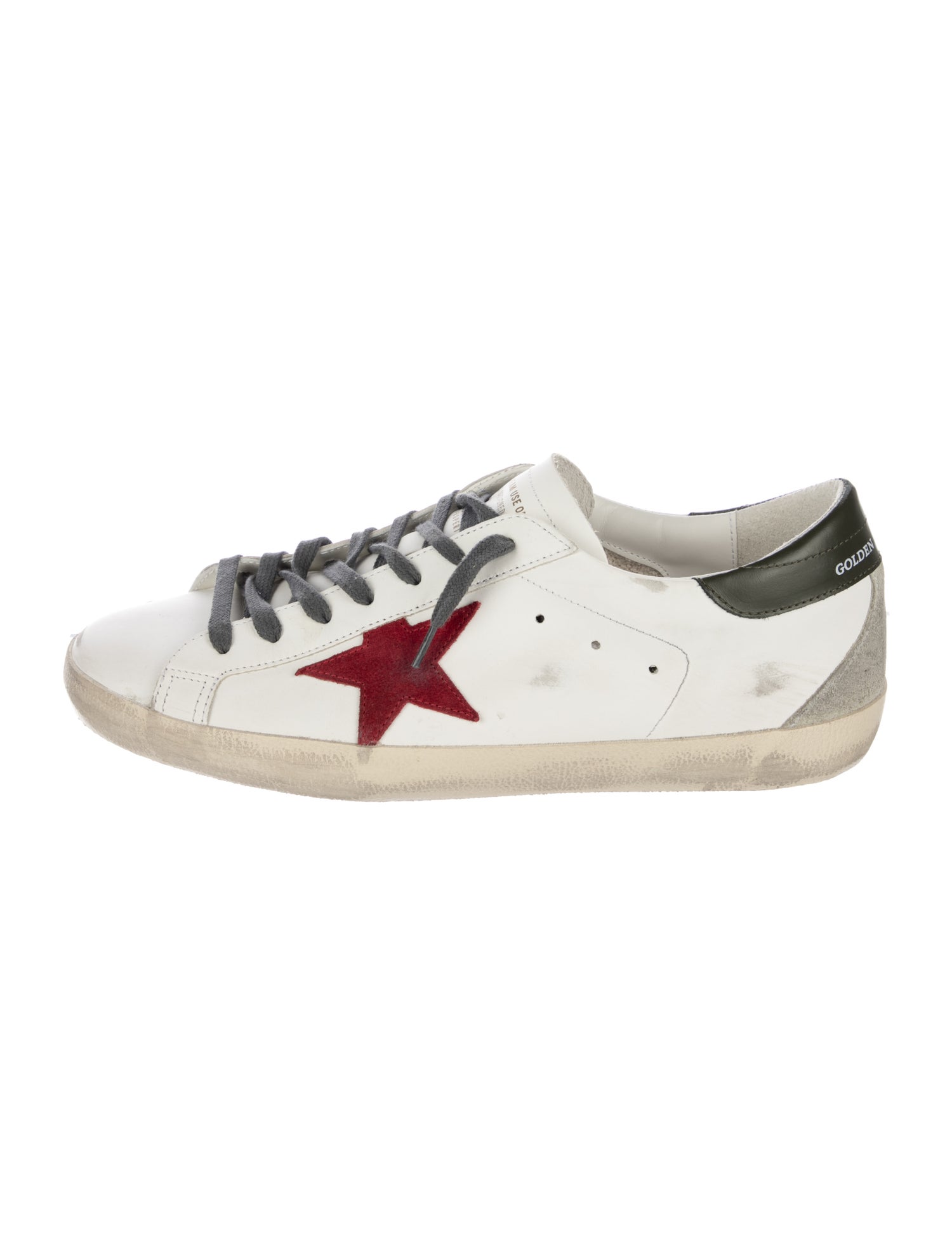 Golden Goose Leather Printed Sneakers