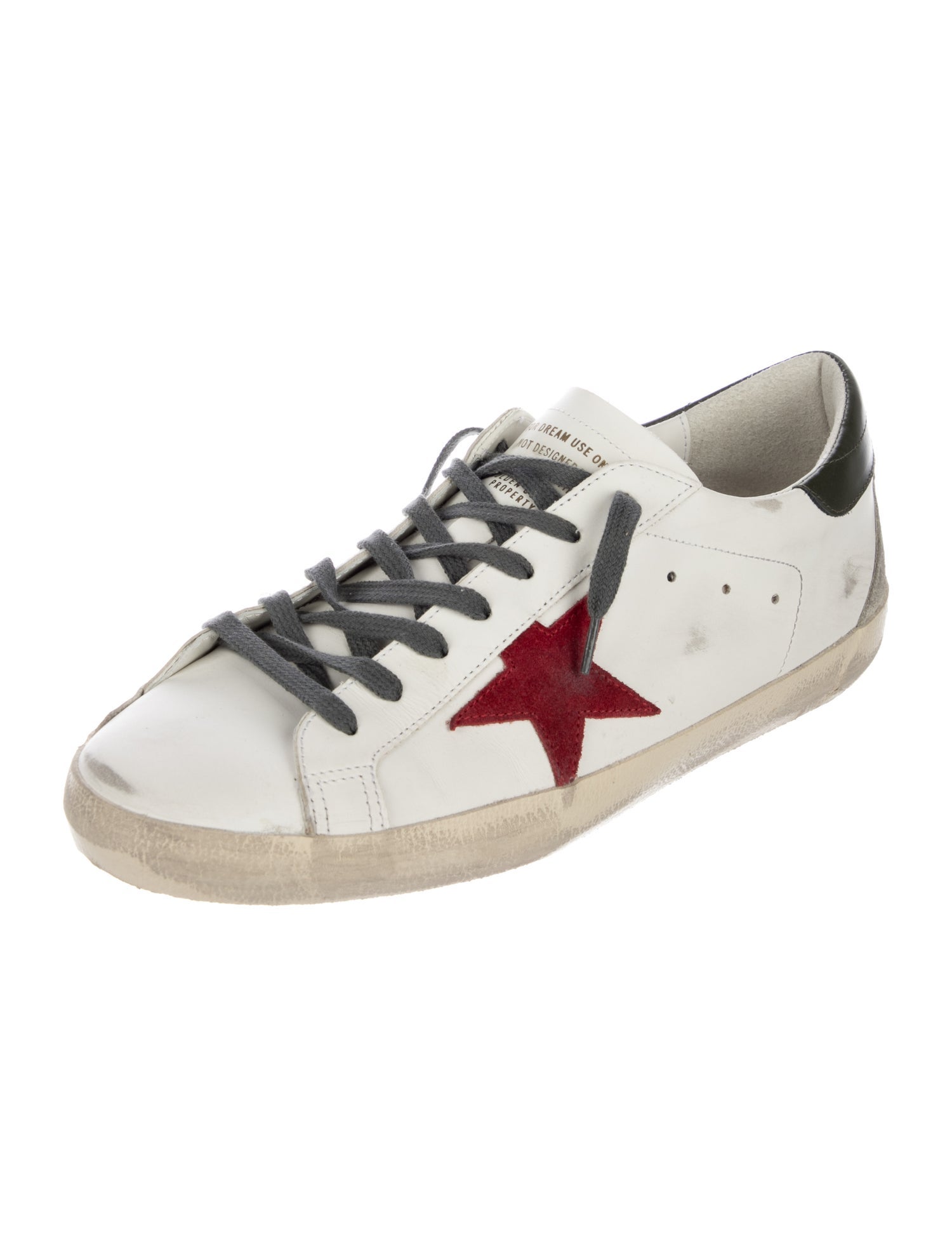 Golden Goose Leather Printed Sneakers
