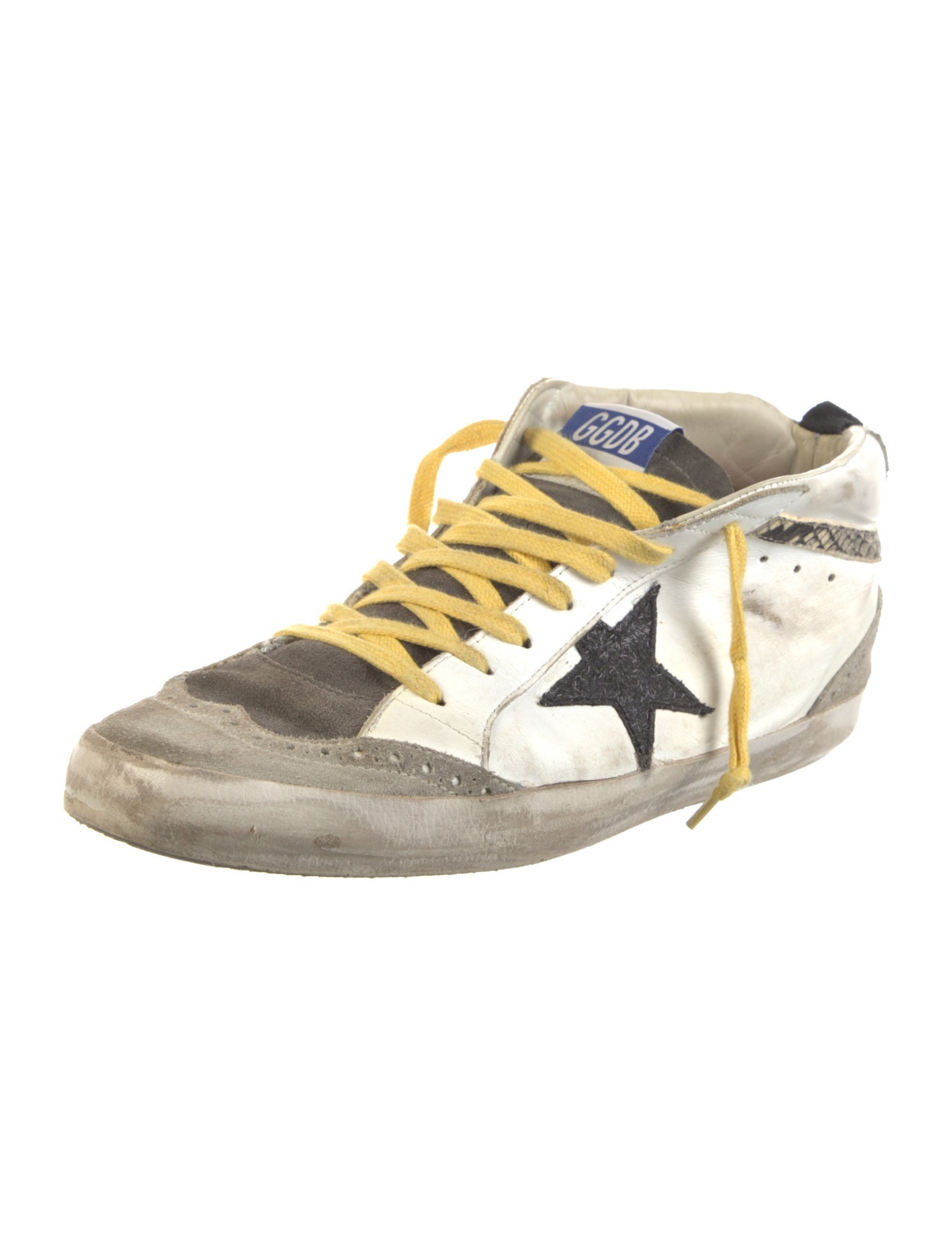 Golden Goose Leather Printed Sneakers