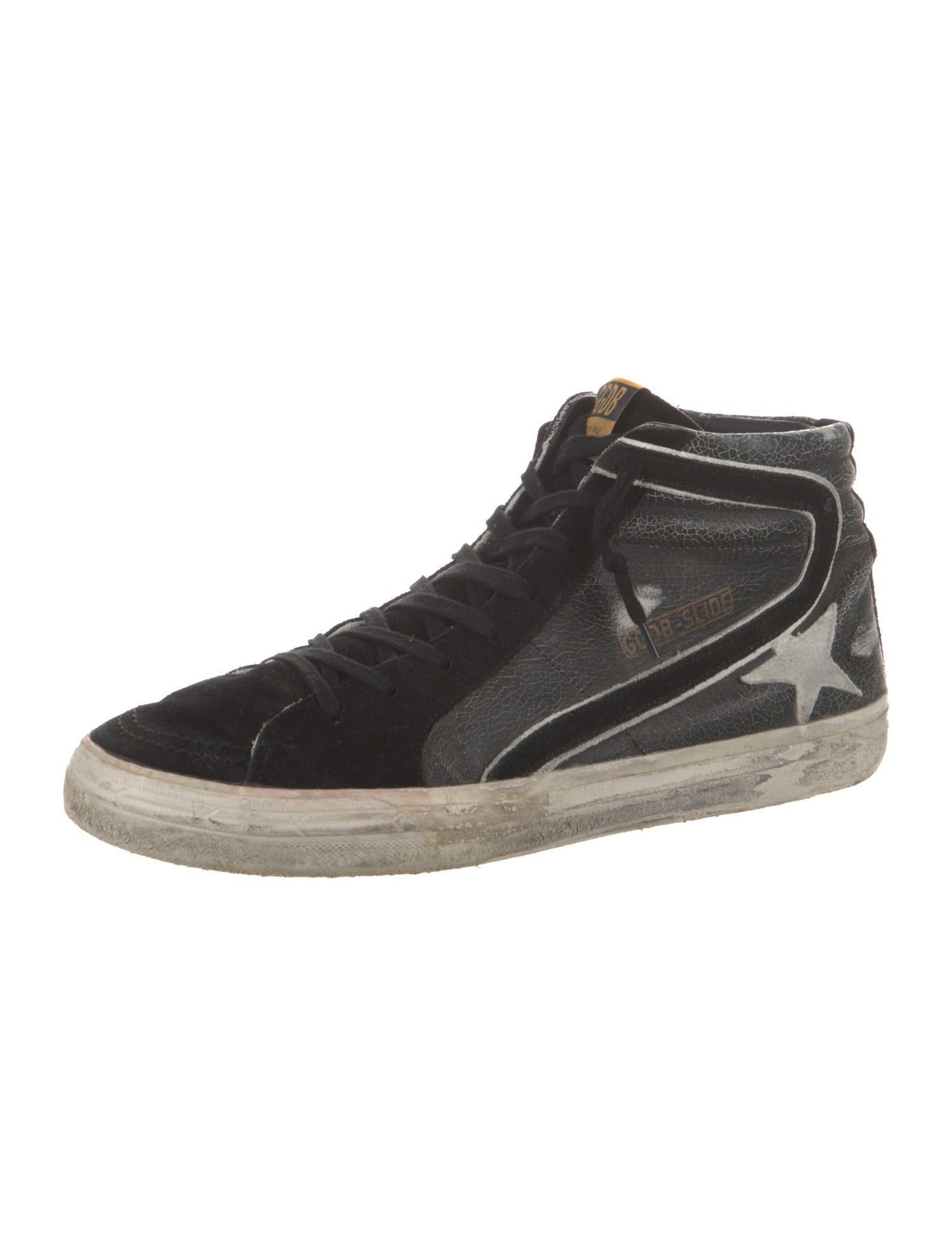 Golden Goose Leather Printed Sneakers