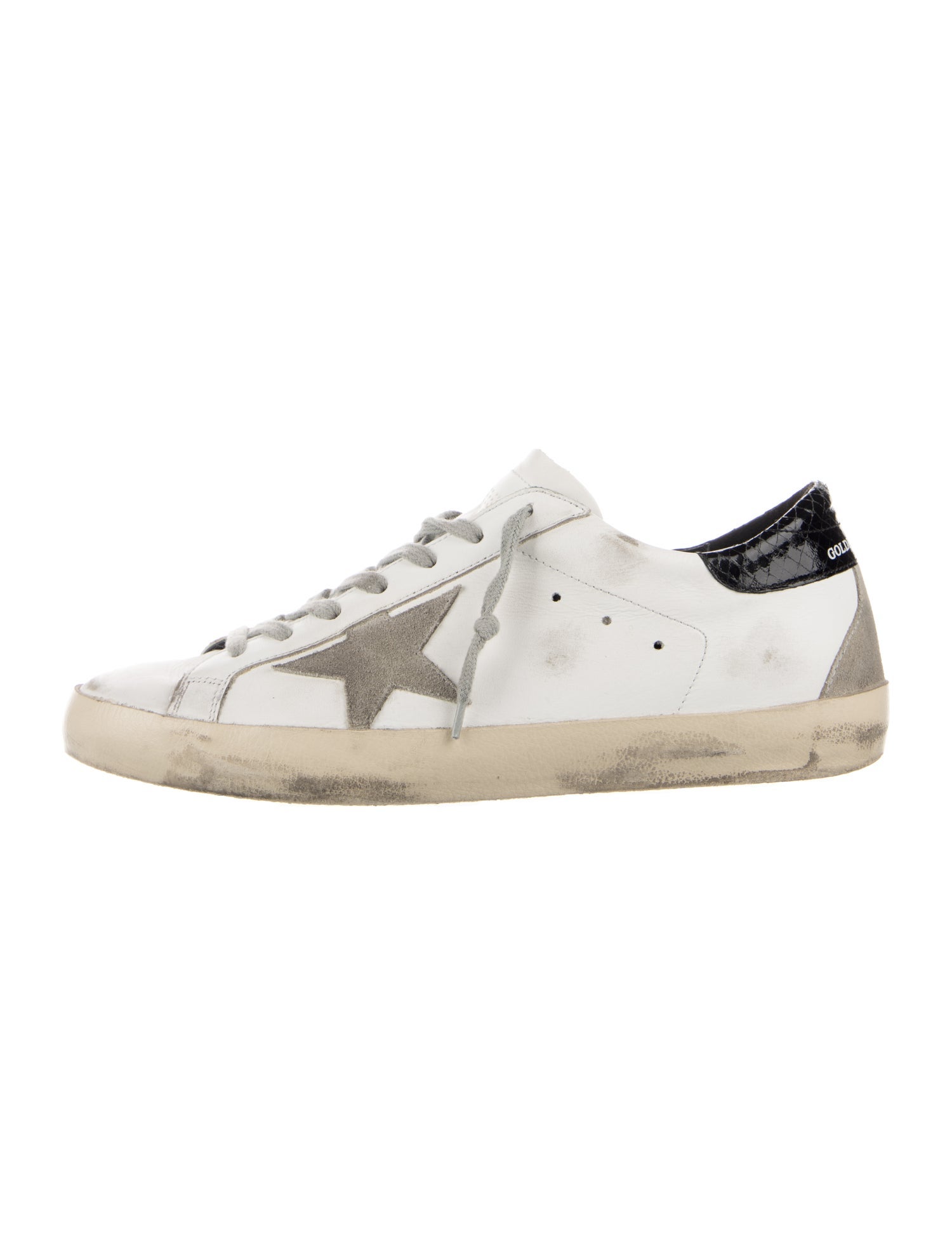 Golden Goose Leather Distressed Accents Sneakers