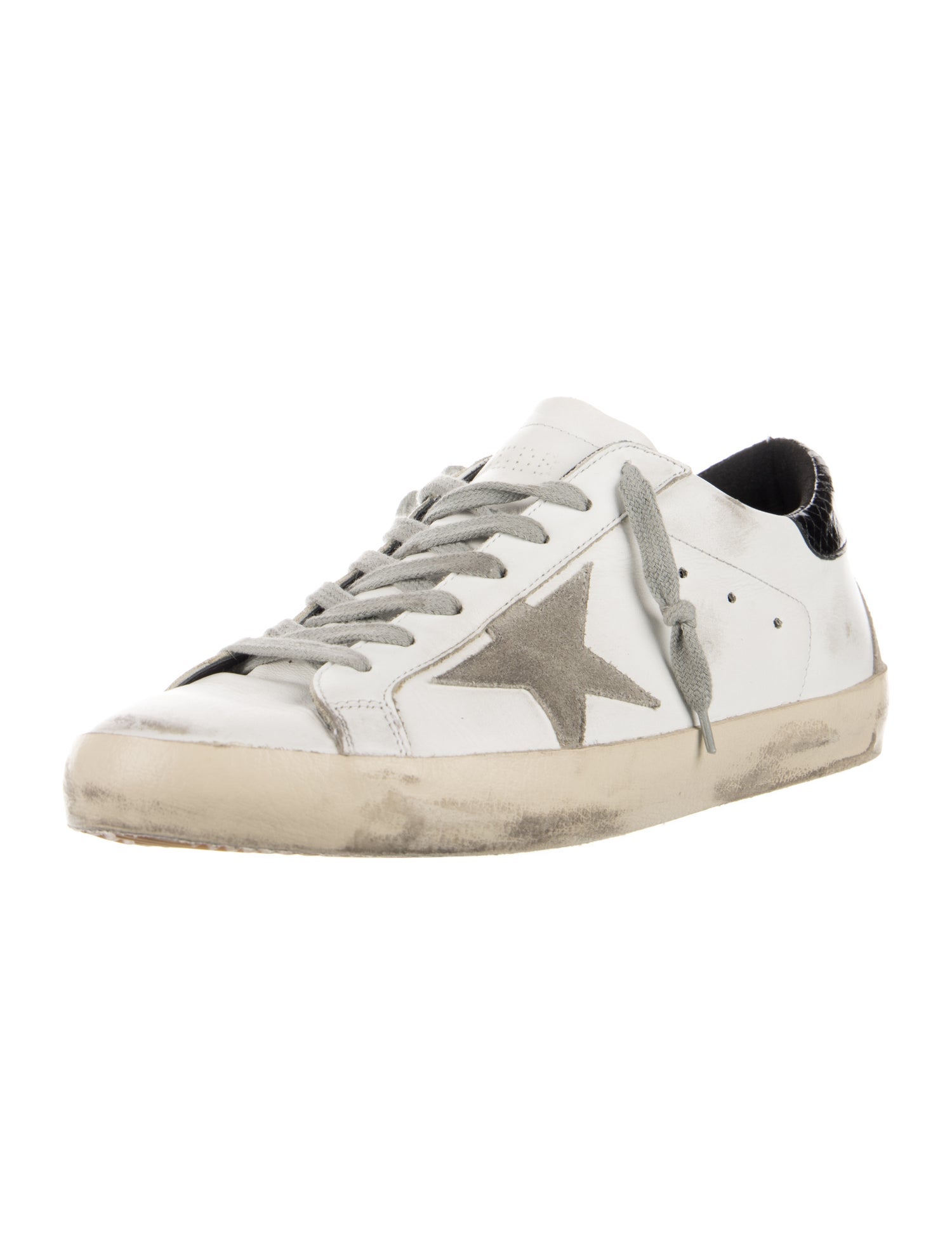 Golden Goose Leather Distressed Accents Sneakers