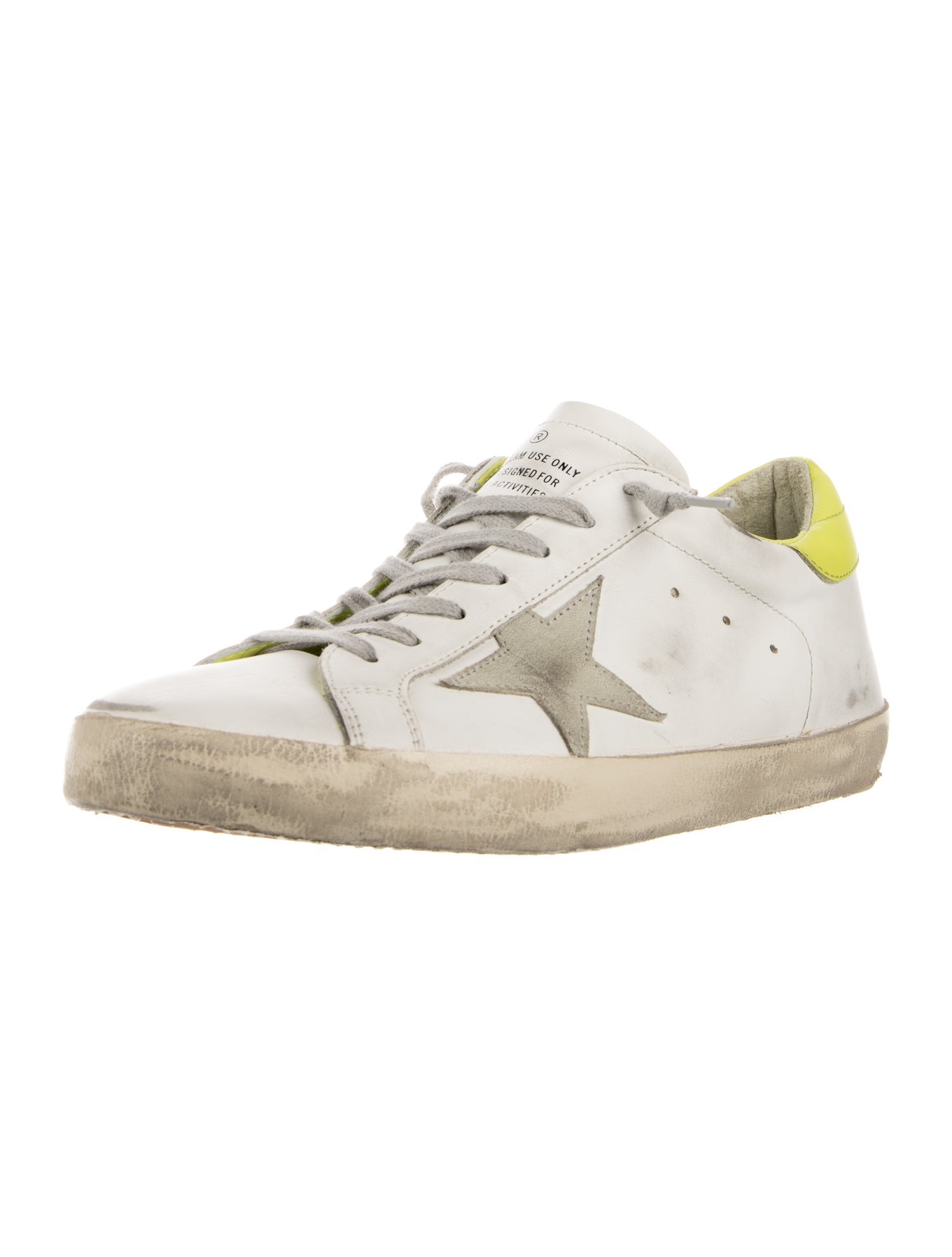 Golden Goose Leather Colorblock Pattern Sneakers