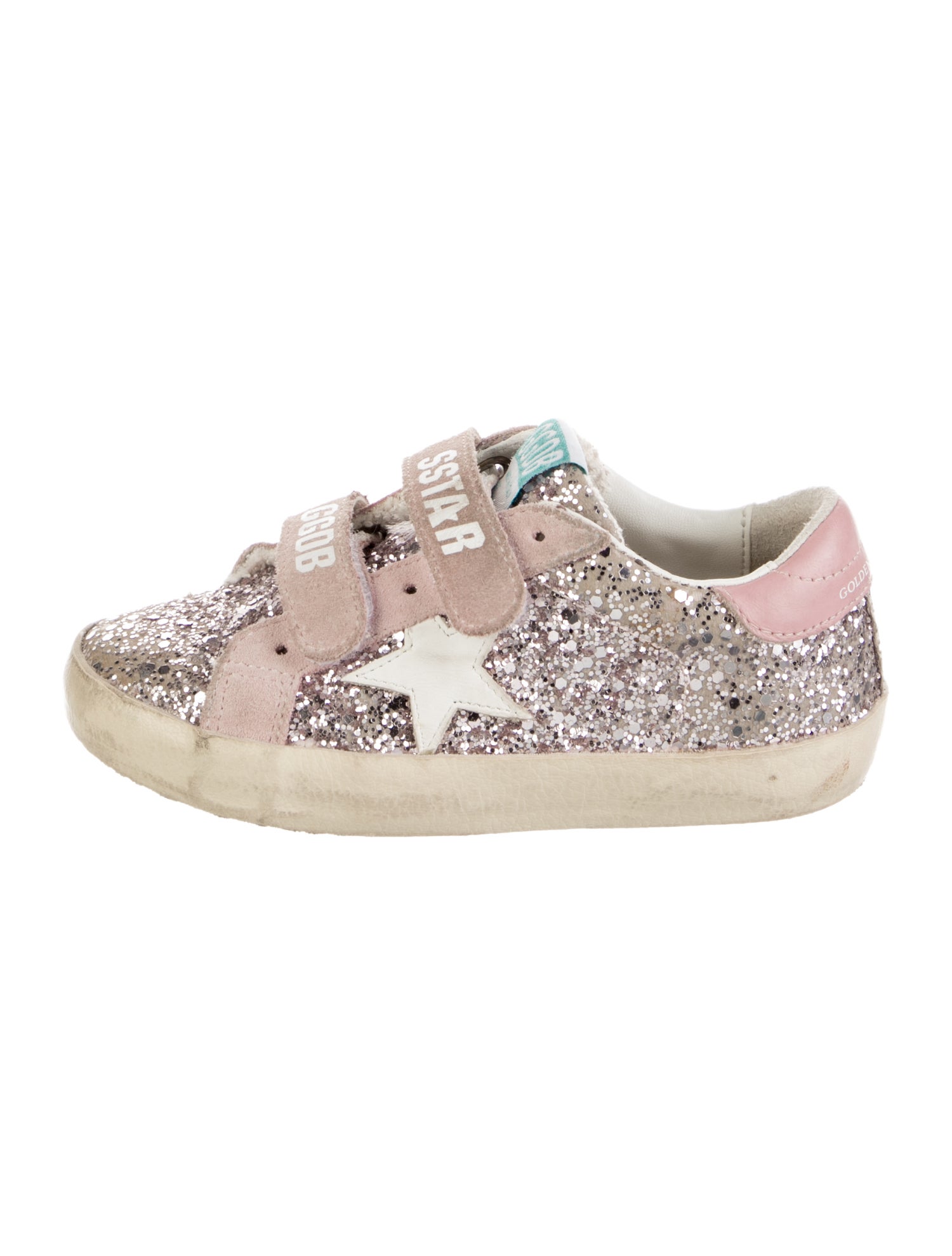 Golden Goose Girls' Glitter Superstar Low Top Sneakers
