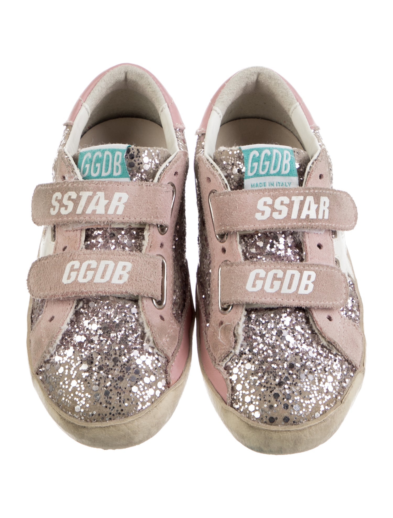 Golden Goose Girls' Glitter Superstar Low Top Sneakers