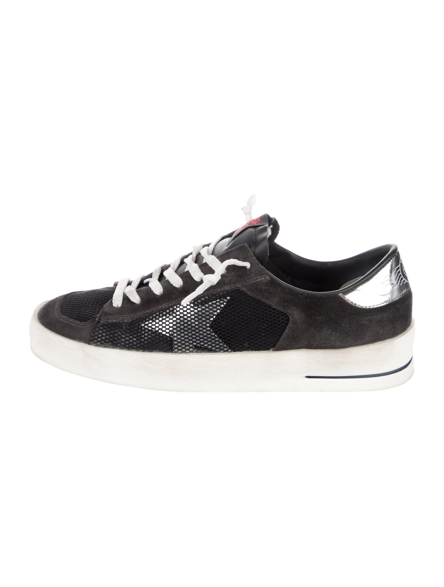 Golden Goose Suede Mesh Accents Sneakers