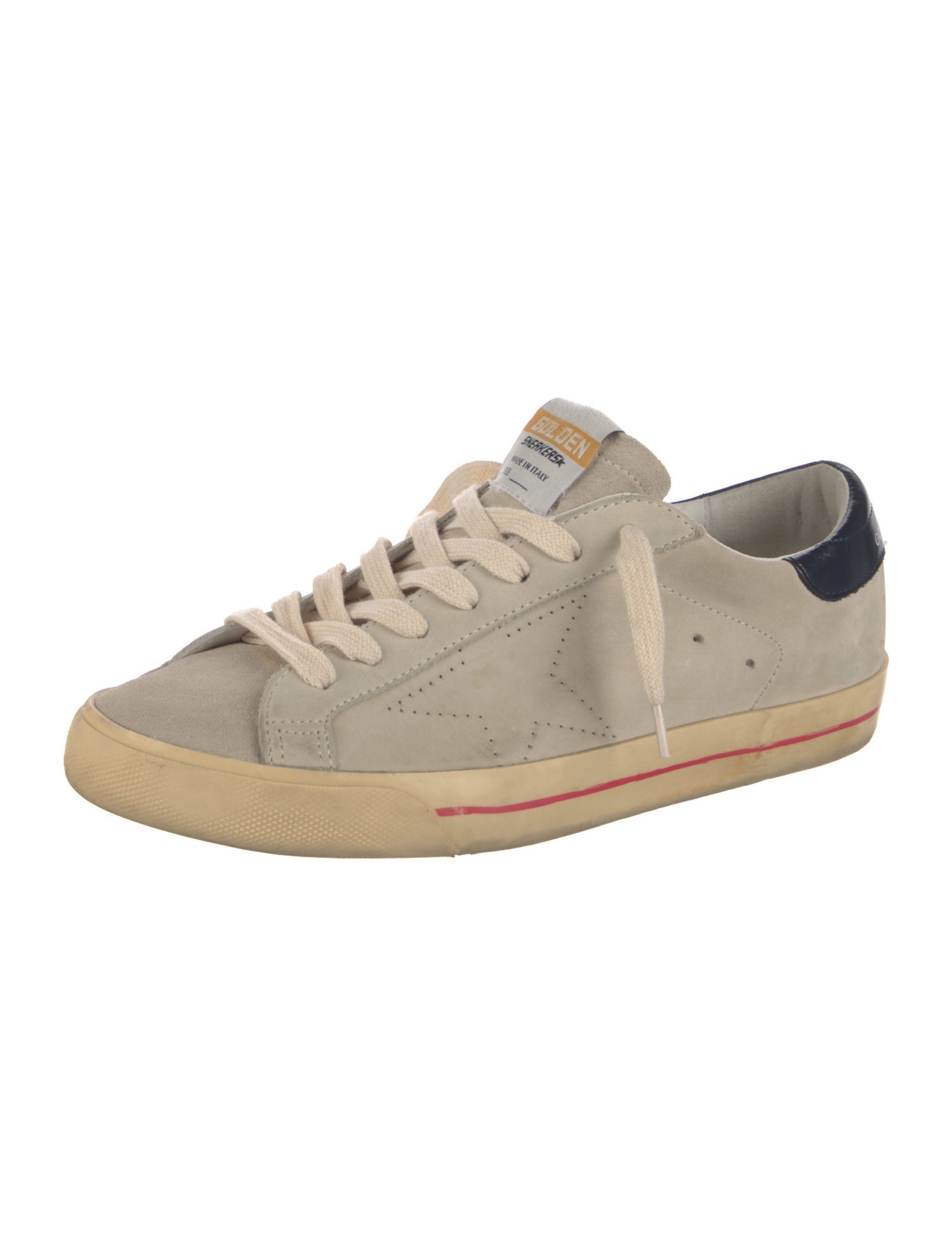 Golden Goose Suede Distressed Accents Sneakers