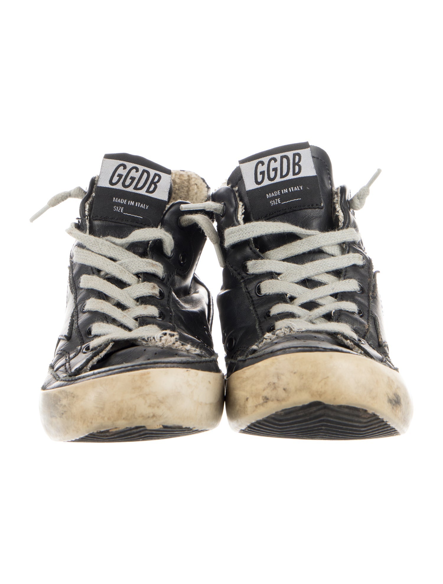 Golden Goose Toddler Boys Leather Lace Up Closure Sneakers