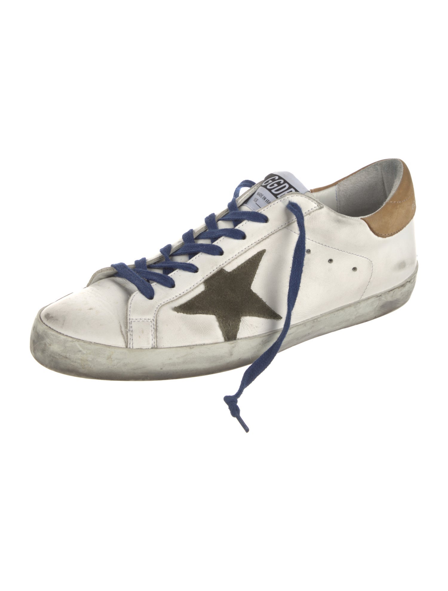 Golden Goose Leather Distressed Accents Sneakers