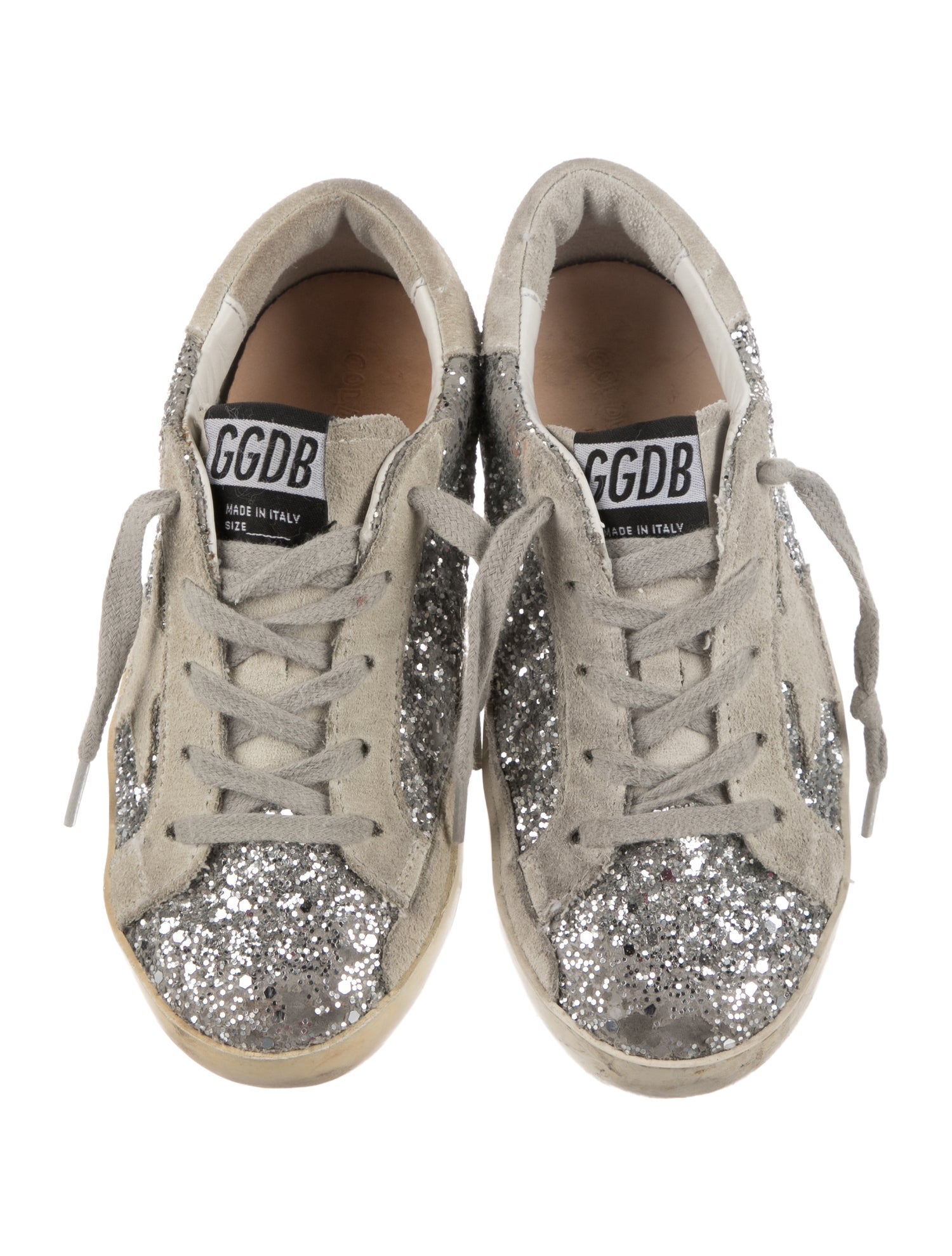 Golden Goose Glitter Accent Low Top Sneakers
