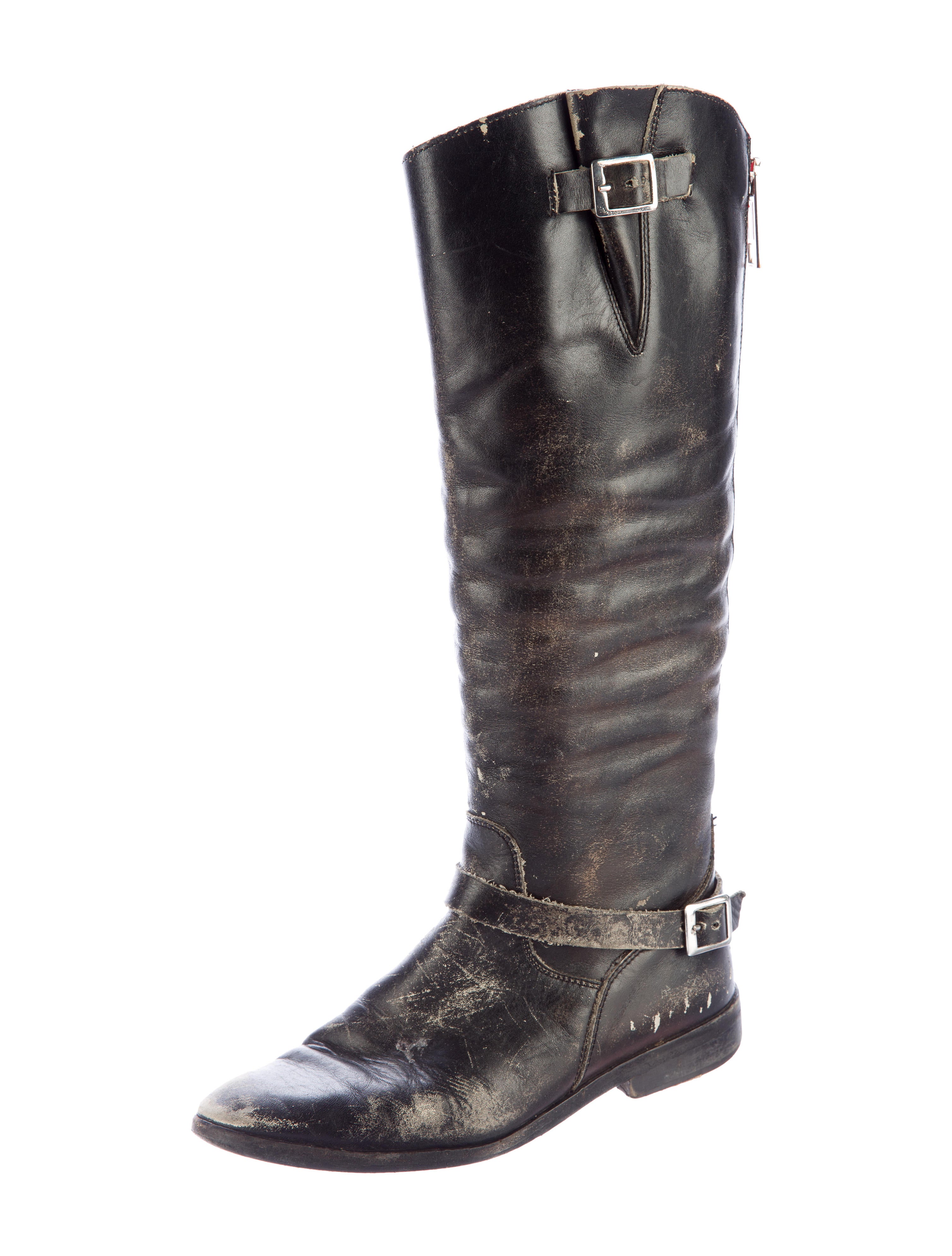 distressed boots golden goose distressed leather boots shoes wg523367 distressed boots golden goose distressed leather boots shoes wg523367