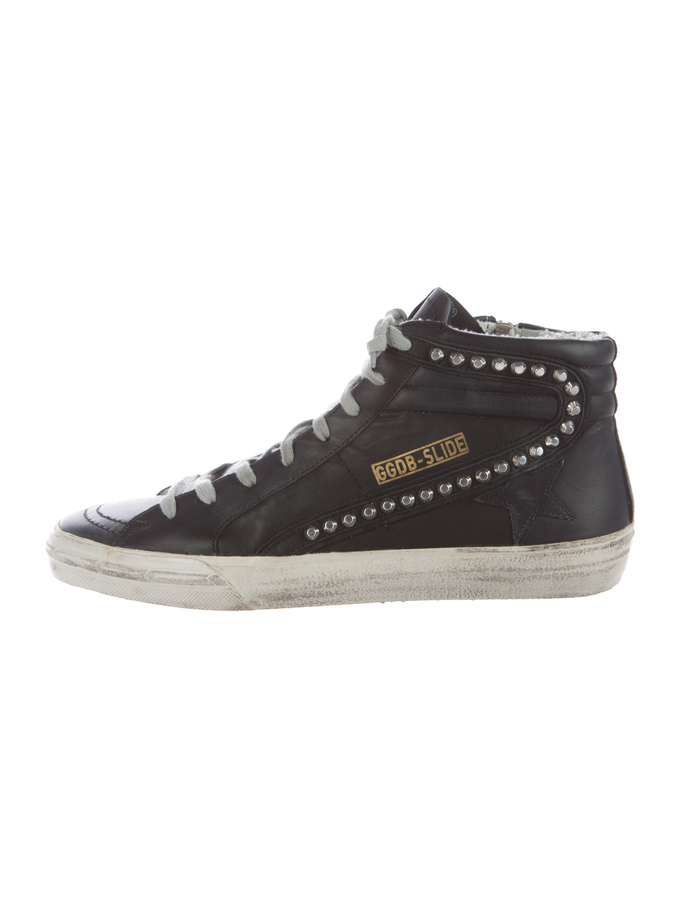 studded sneakers golden goose slide studded sneakers shoes wg524066 studded sneakers golden goose slide studded sneakers shoes wg524066