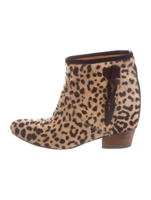 Golden Goose Milk Ponyhair Boots Brown