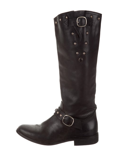 Golden Goose Studded Leather Boots Black