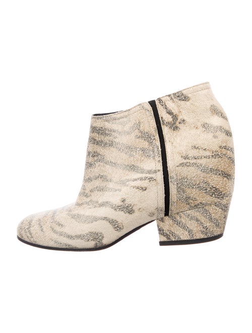 Golden Goose Leather Animal Print Boots