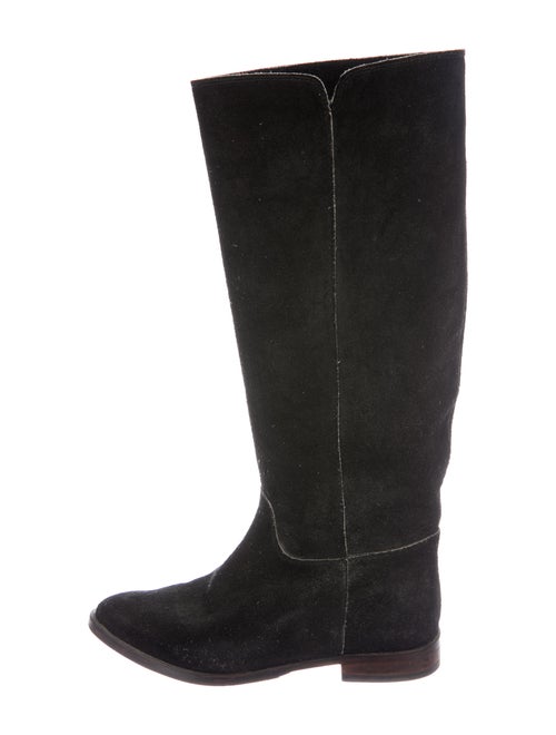 Golden Goose Suede Riding Boots Black