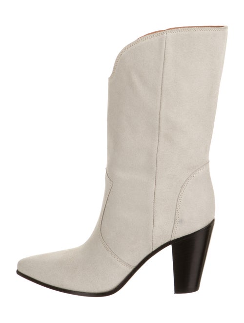 Golden Goose Suede Western Boots Grey
