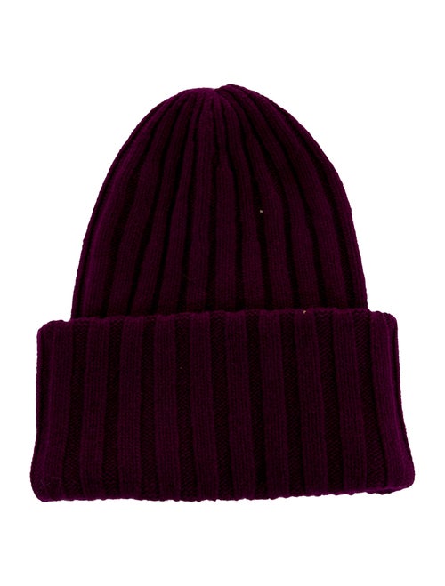 Golden Goose Knit Wool Beanie Purple