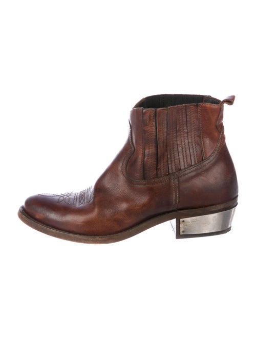 Golden Goose Leather Boots Brown