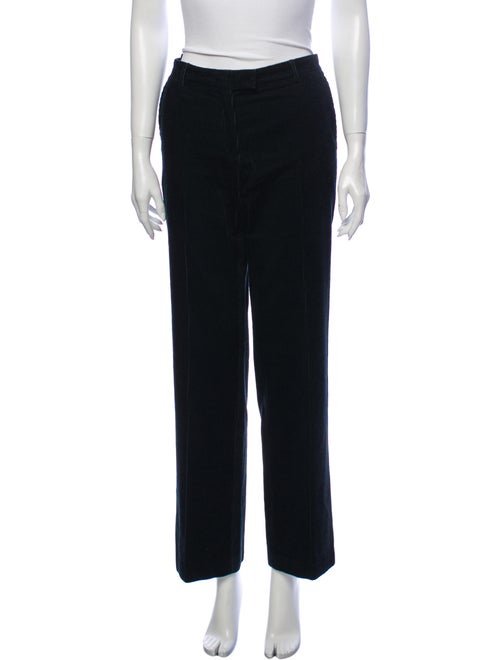 Golden Goose Striped Wide Leg Pants Black