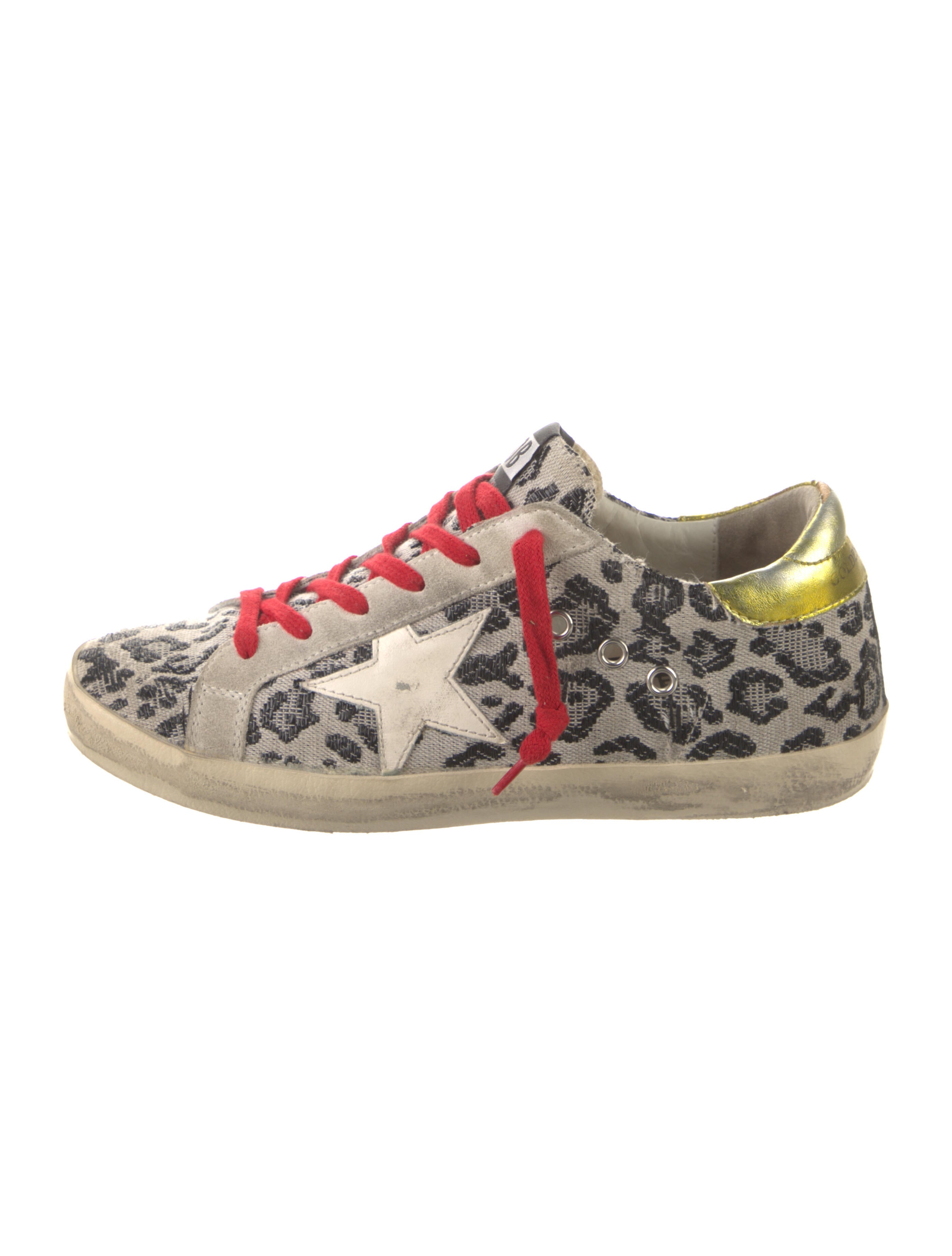 Golden Goose Canvas Animal Print Sneakers Neutrals Sneakers, Shoes