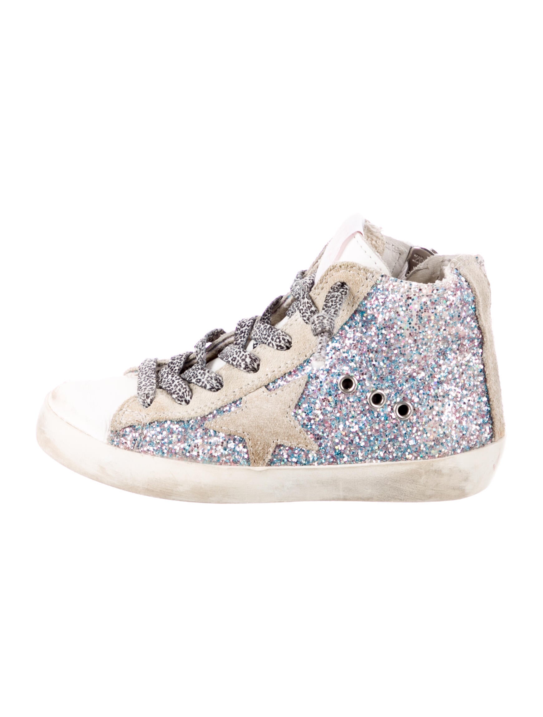 Golden Goose Toddler Girls' Suede HighTop Sneakers Grey Sizes 26