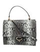 Gavazzeni Embossed Leather Top Handle Bag