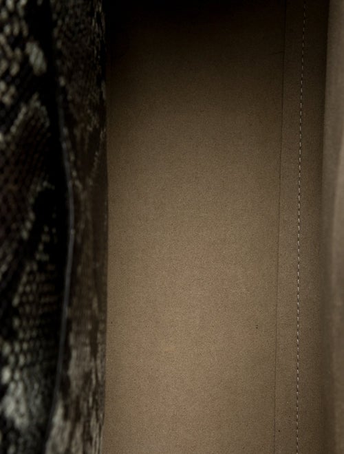 Gavazzeni Embossed Leather Top Handle Bag