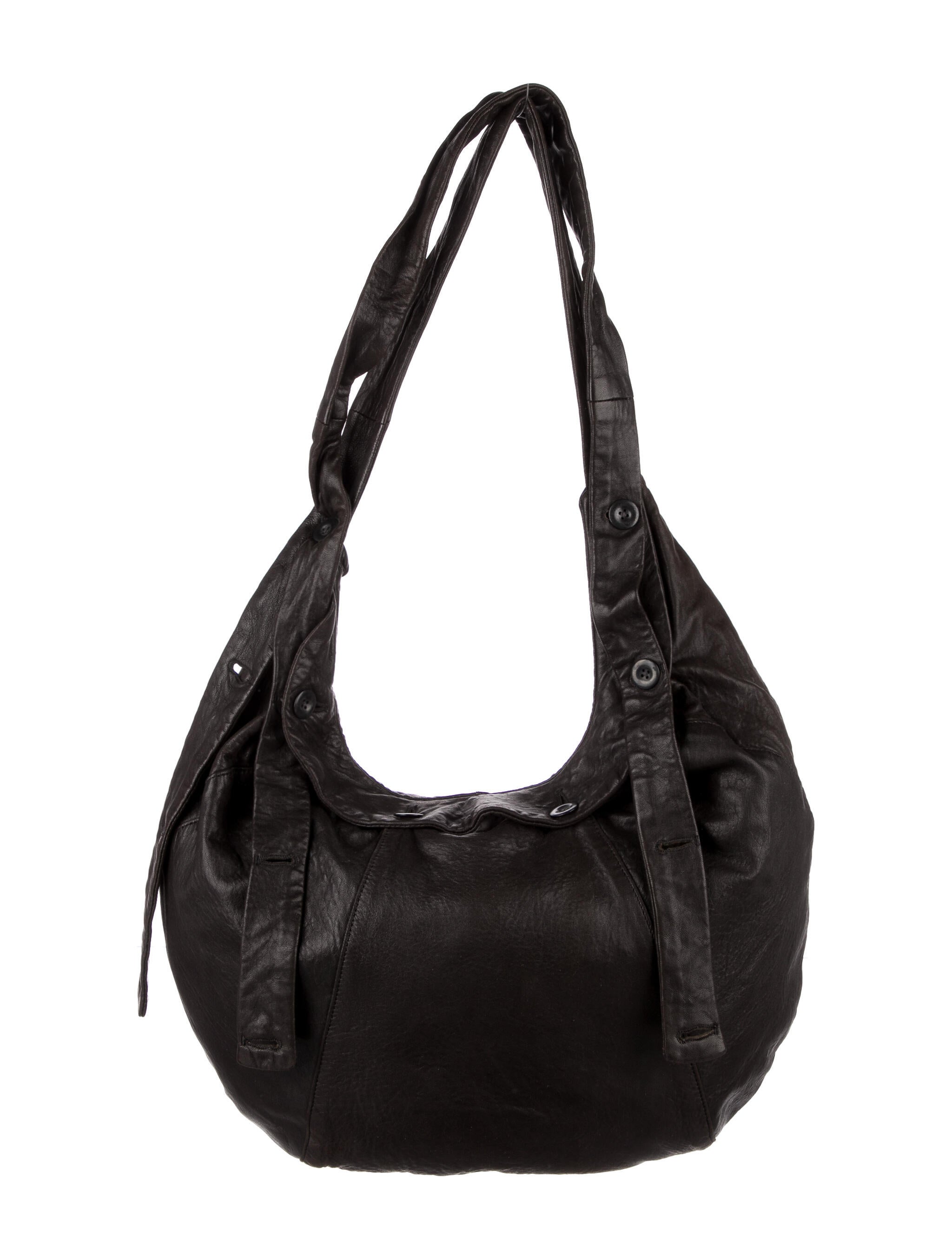 Emporio Armani Soft Leather Hobo Black Hobos, Handbags EMP20511