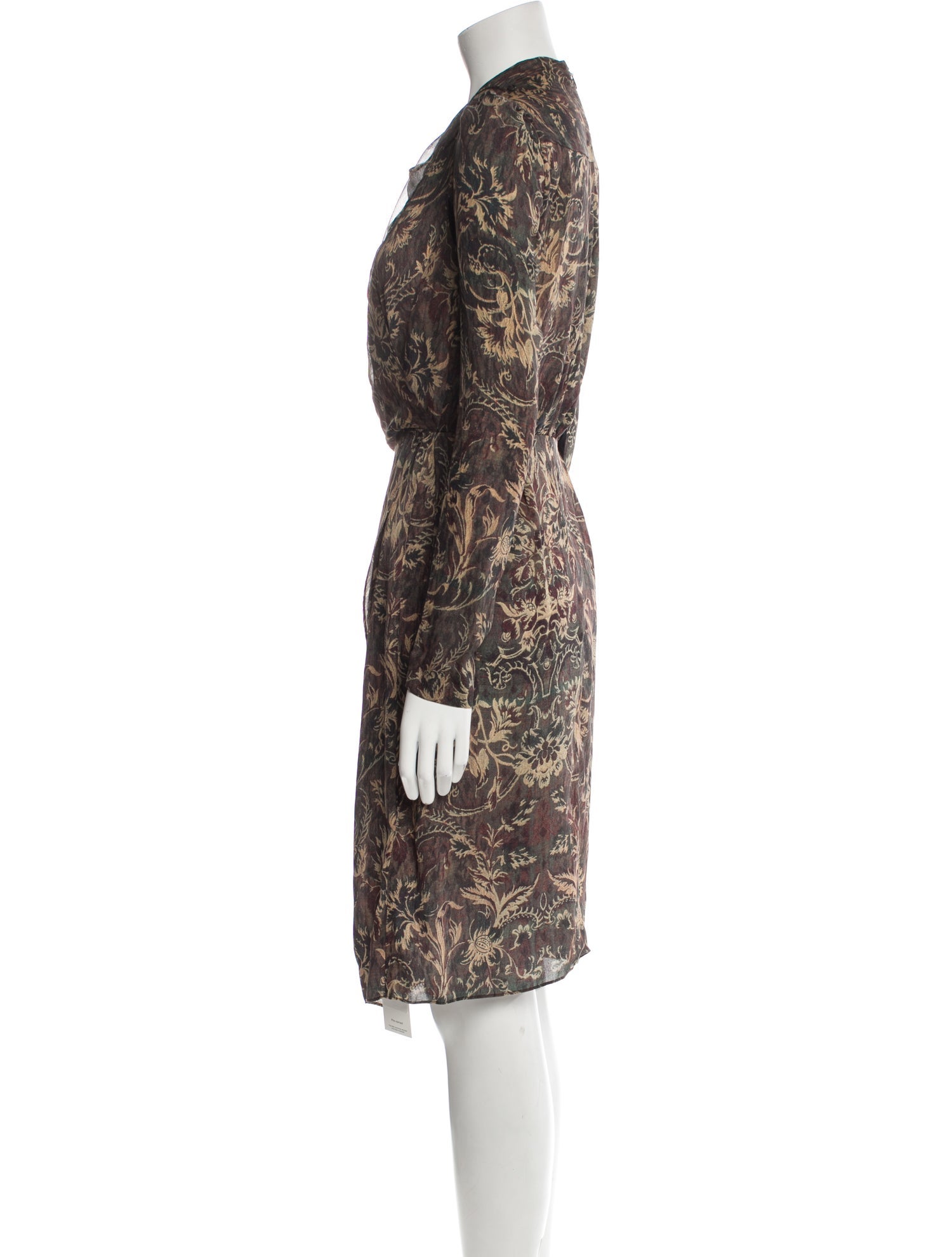 Gary Graham Silk Knee-Length Dress