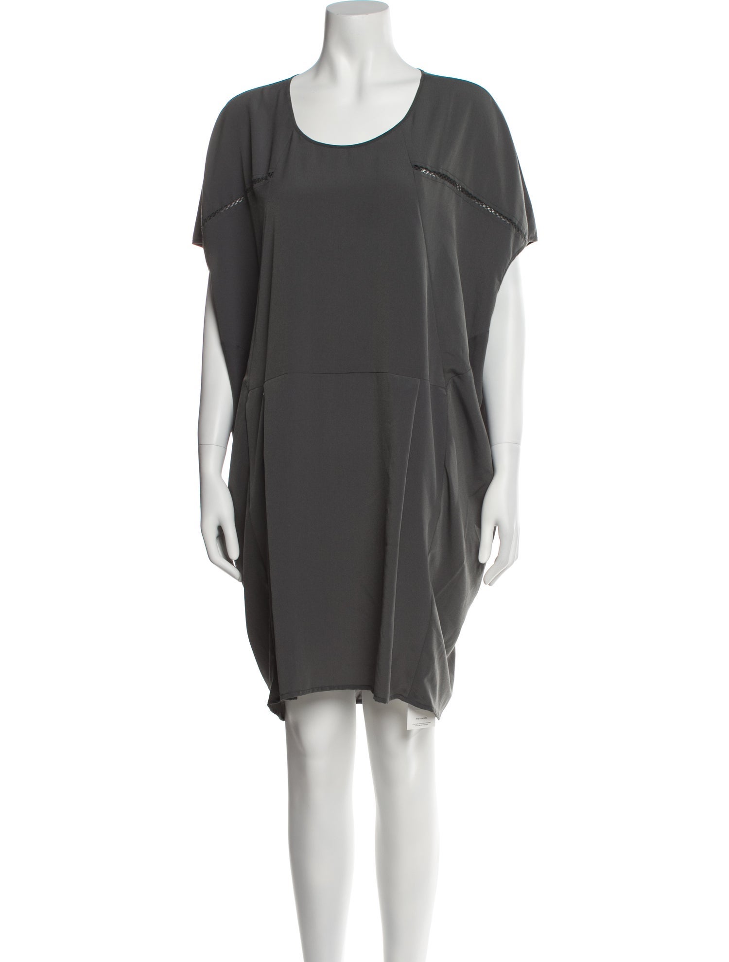 Gary Graham Scoop Neck Mini Dress