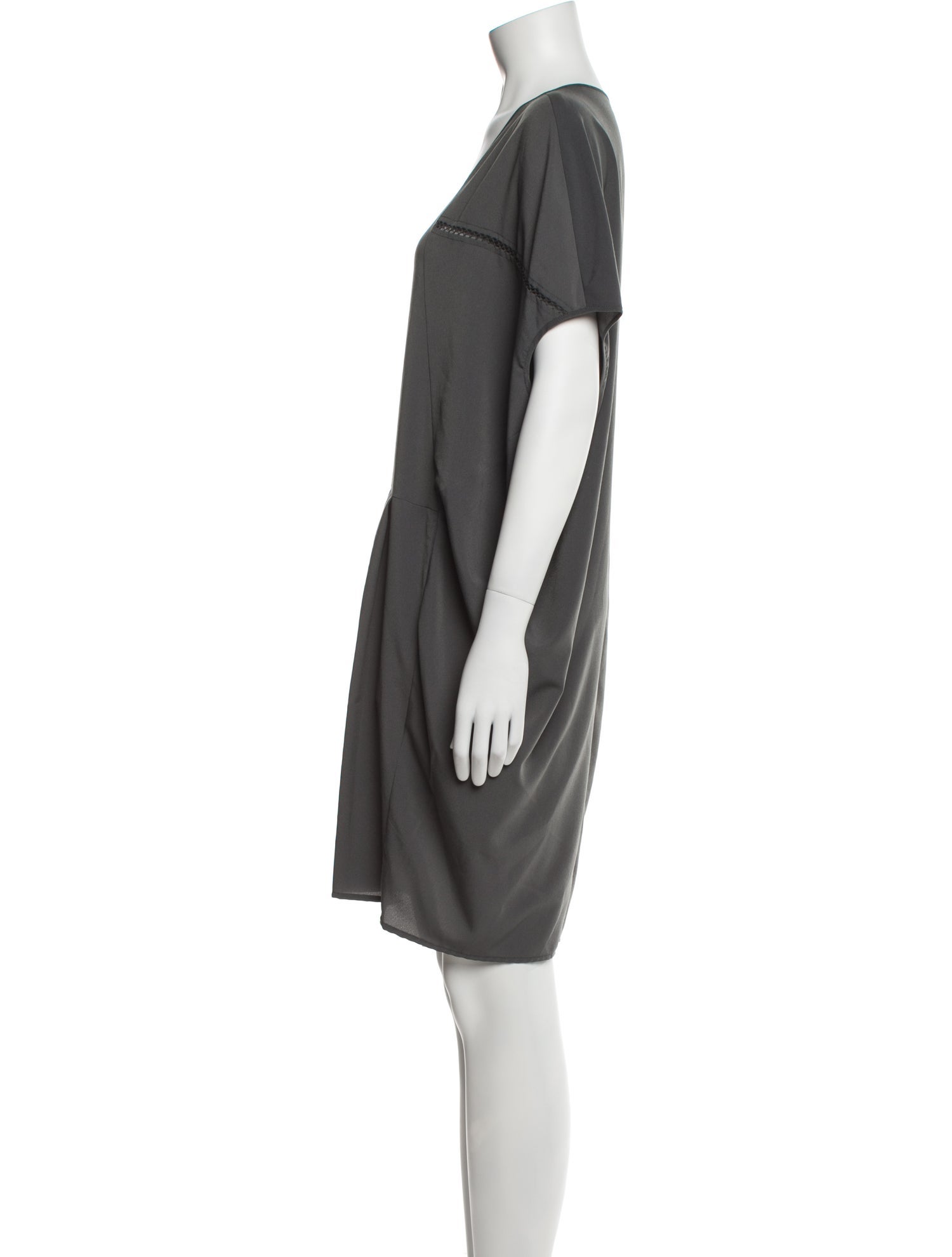 Gary Graham Scoop Neck Knee-Length Dress