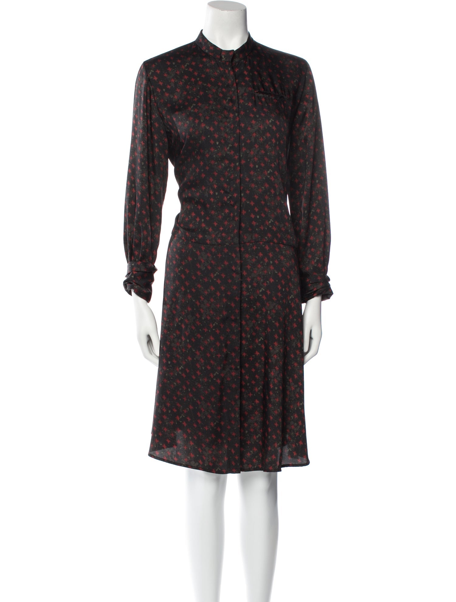 Gary Graham Printed Midi Length Dress