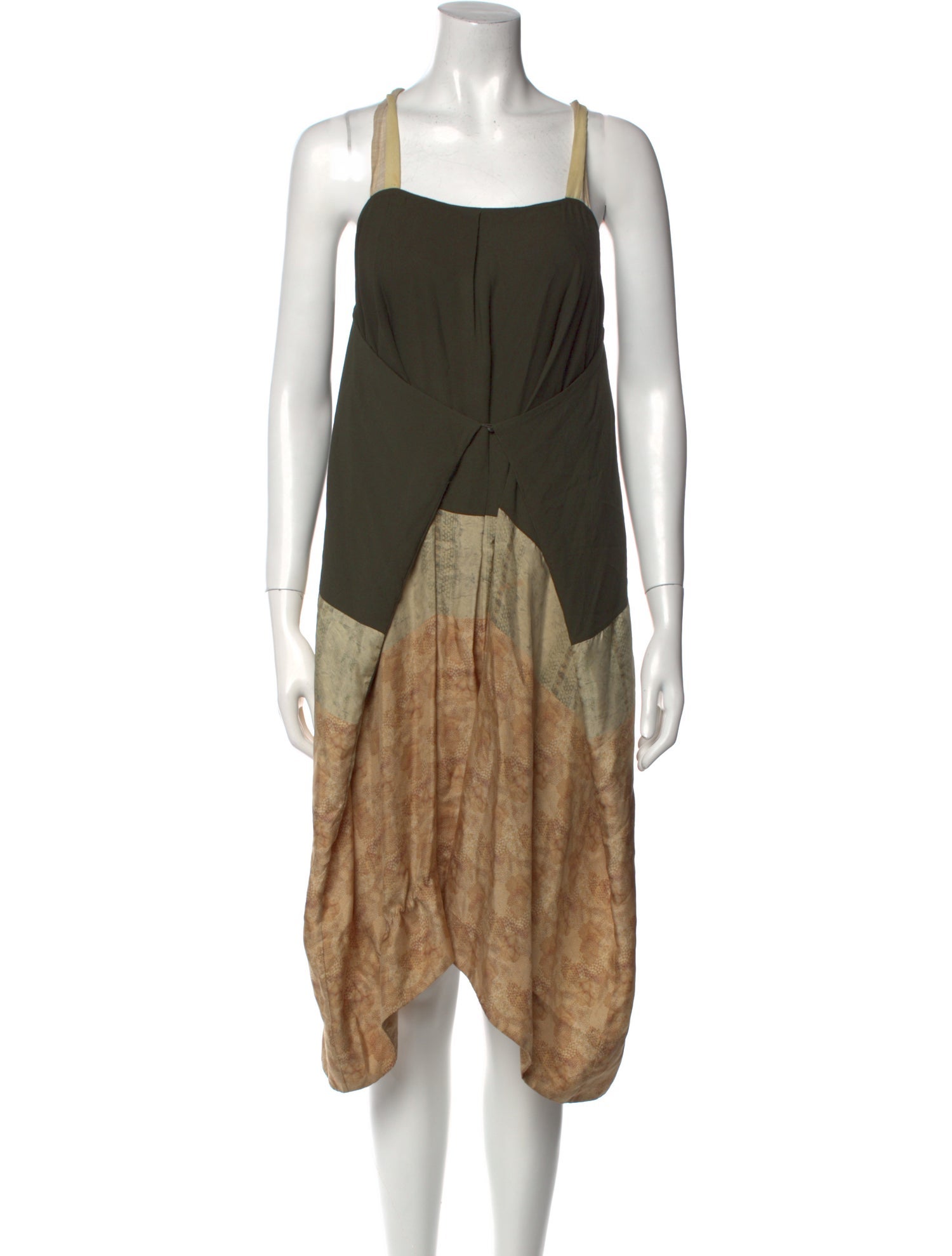 Gary Graham Printed Midi Length Dress