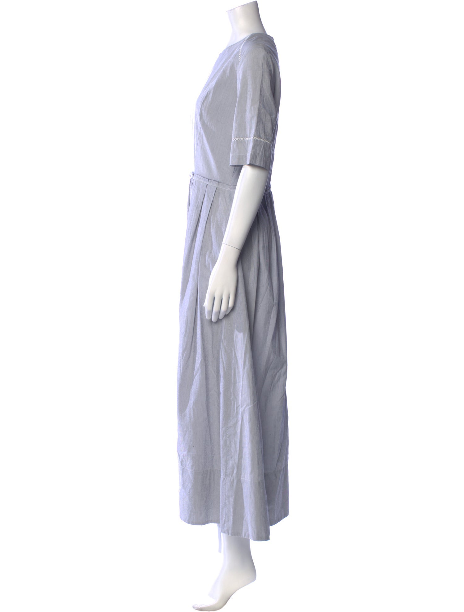 Gary Graham Crew Neck Long Dress